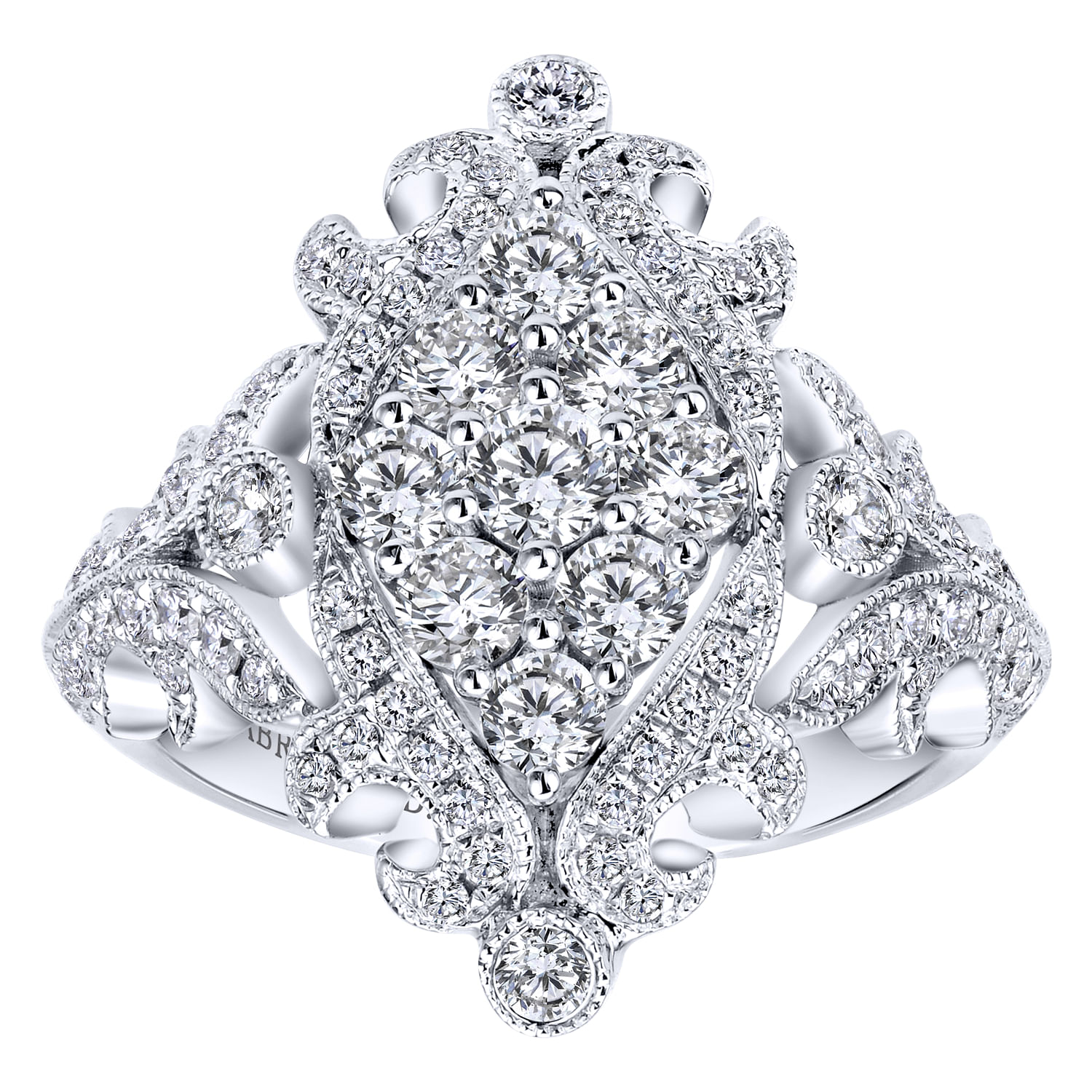 18k White Gold Mediterranean Fashion Ladies 18k White Gold Mediterranean Fashion Ladies