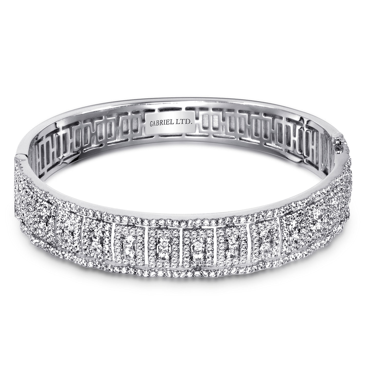 18k White Gold Pave Diamond Geometric 18k White Gold Pave Diamond Geometric