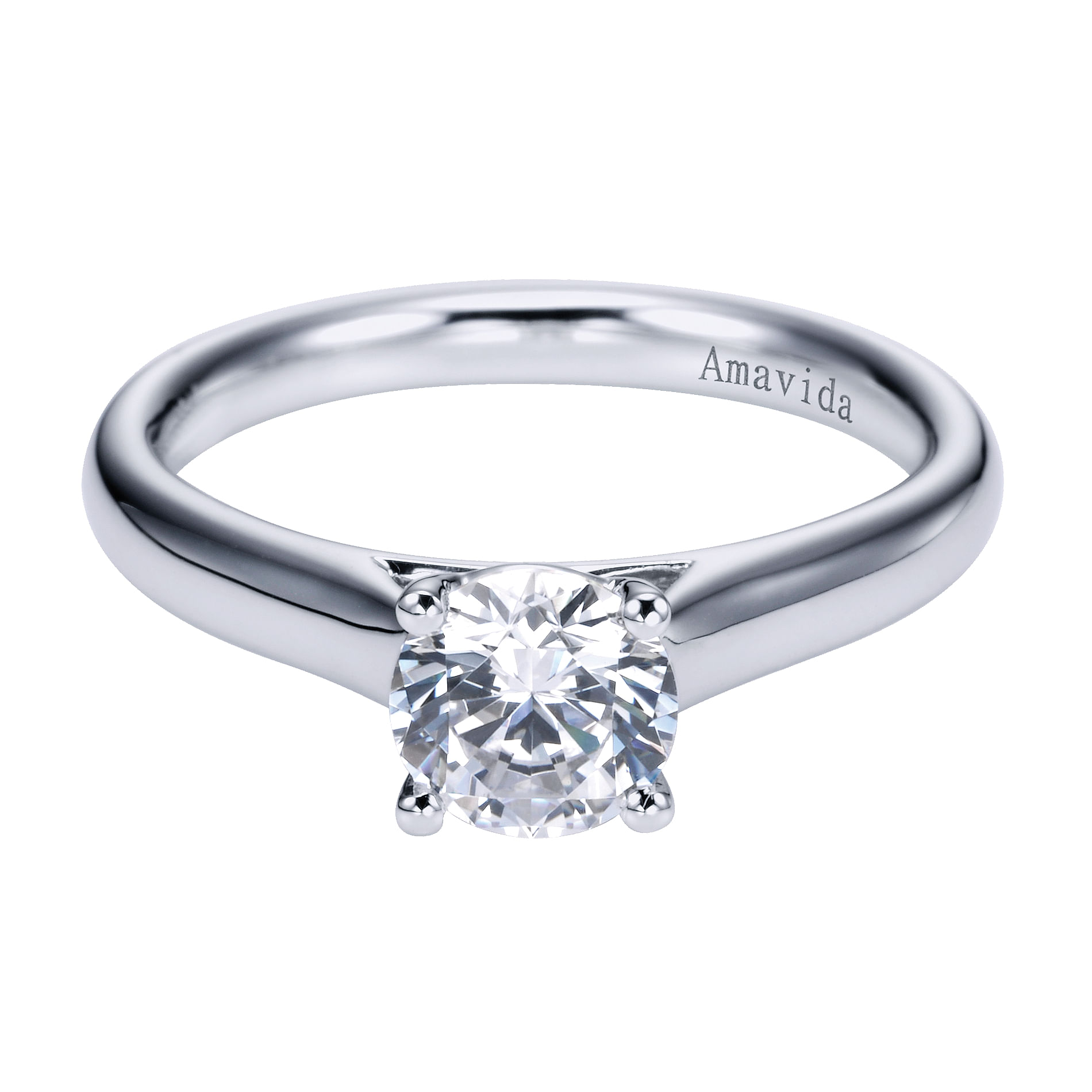18k White Gold Solitaire 18k White Gold Solitaire