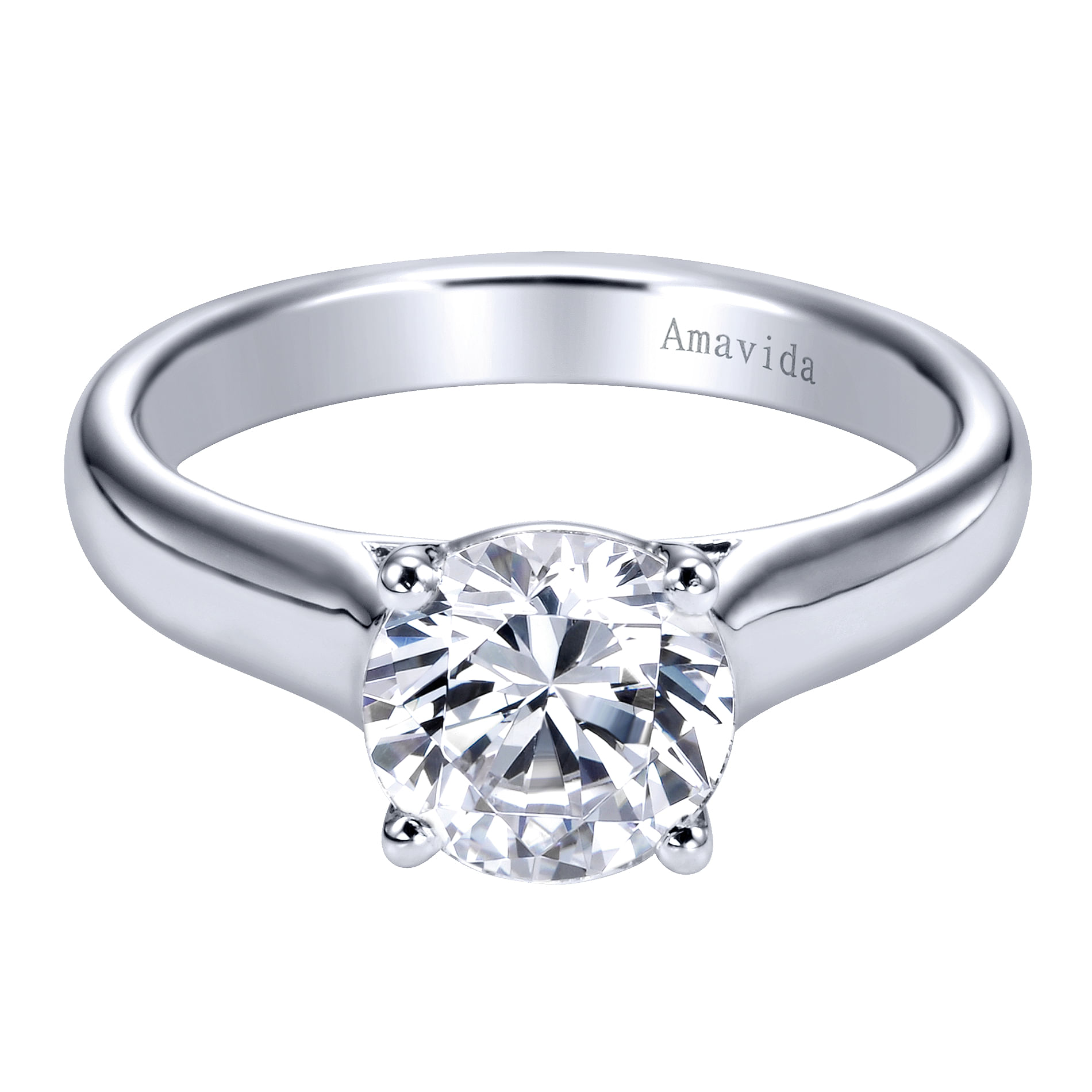 18k White Gold Solitaire 18k White Gold Solitaire