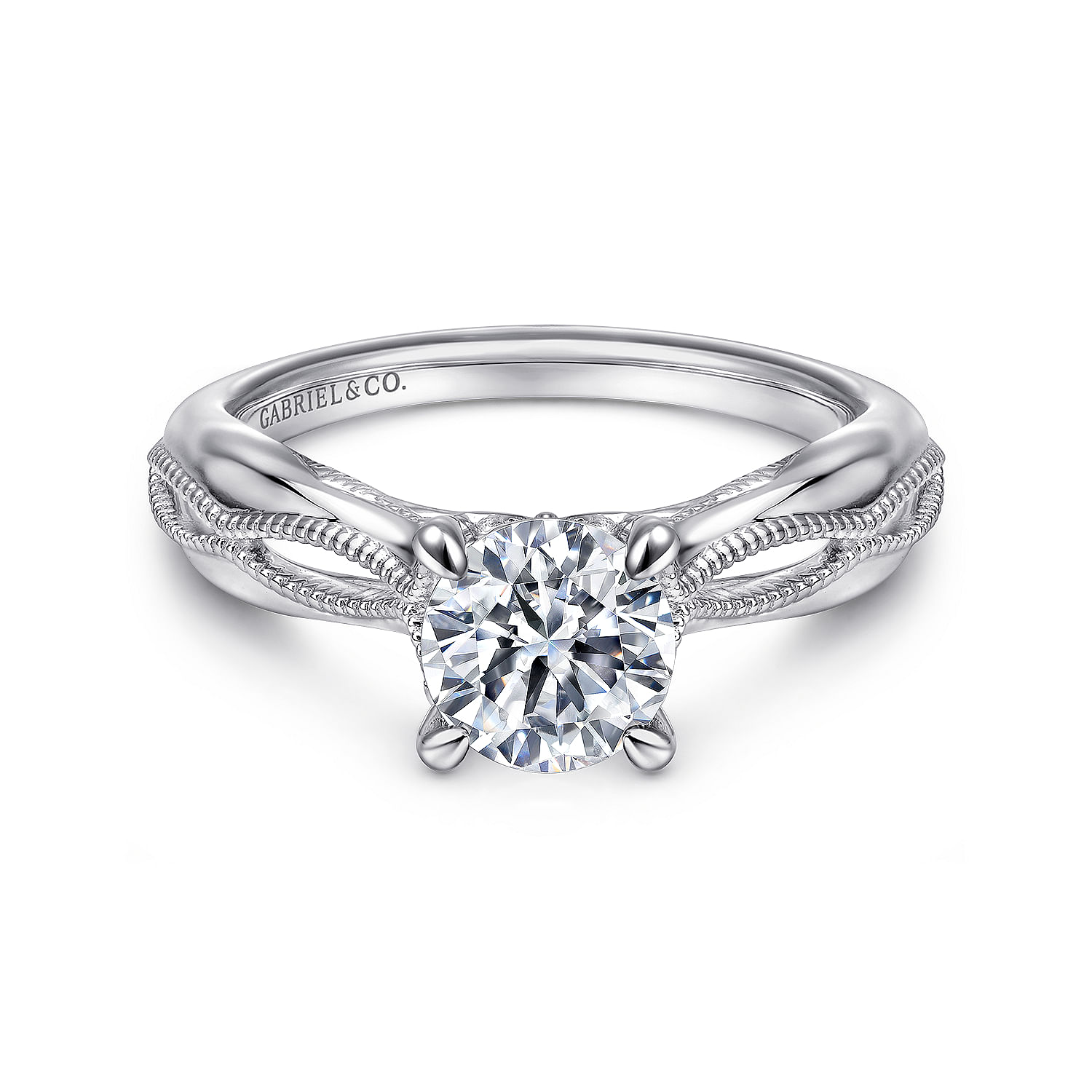 18k White Gold Split Shank 18k White Gold Split Shank