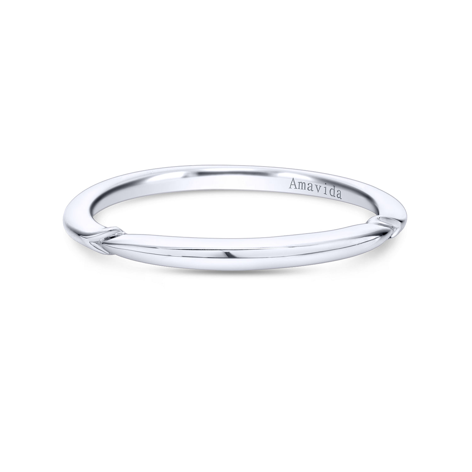 18k White Gold Straight 18k White Gold Straight