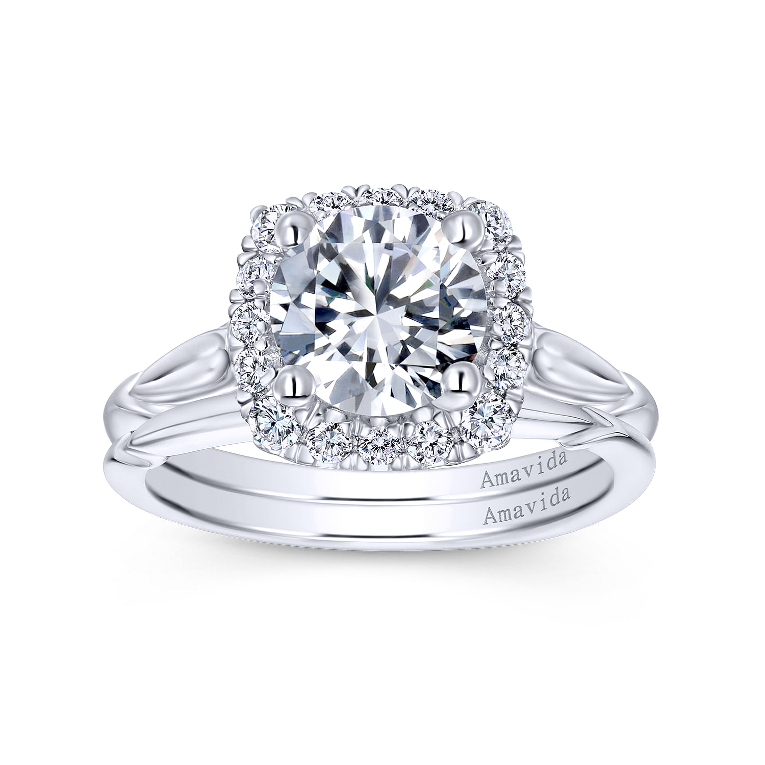 18k White Gold Straight Wedding Band angle 4 18k White Gold Straight Wedding Band angle 4