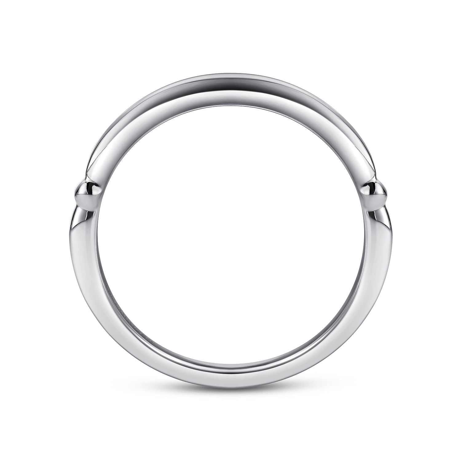 18k White Gold Straight Wedding Band angle 2 18k White Gold Straight Wedding Band angle 2