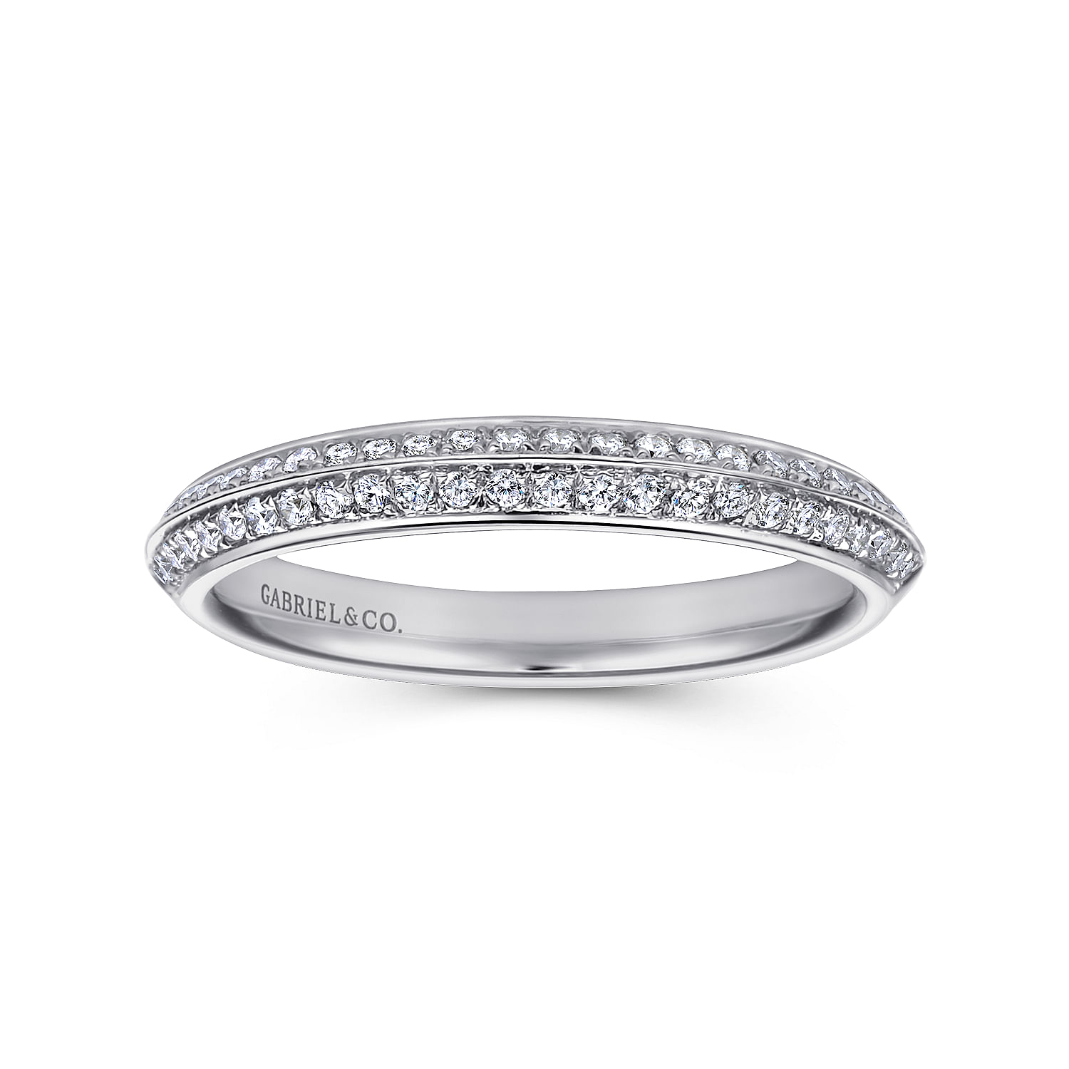 18k White Gold Victorian Straight Wedding Band angle 5 18k White Gold Victorian Straight Wedding Band angle 5