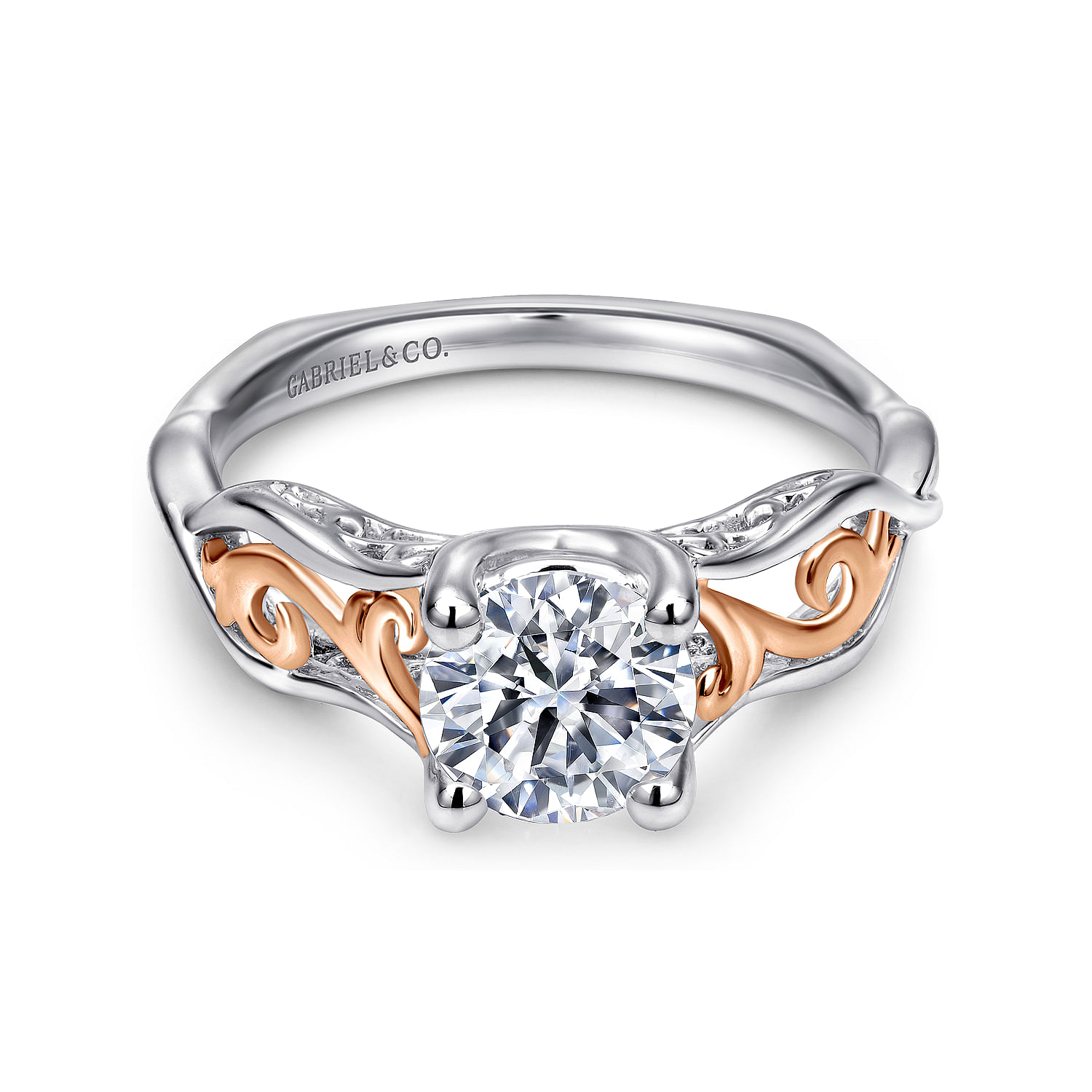 18k White/pink Gold Criss Cross 18k White/pink Gold Criss Cross