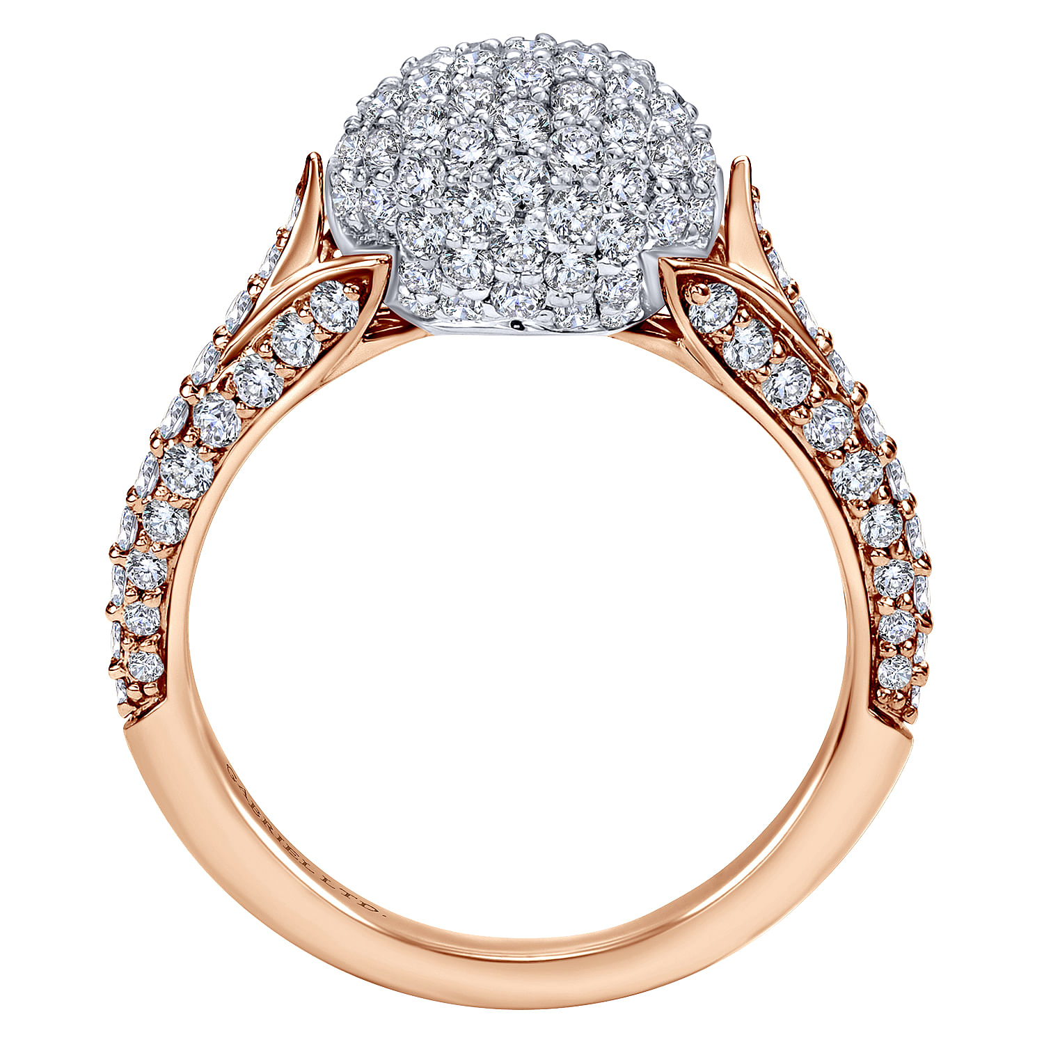 18k White/pink Gold Diamond Fashion Ladies 18k White/pink Gold Diamond Fashion Ladies