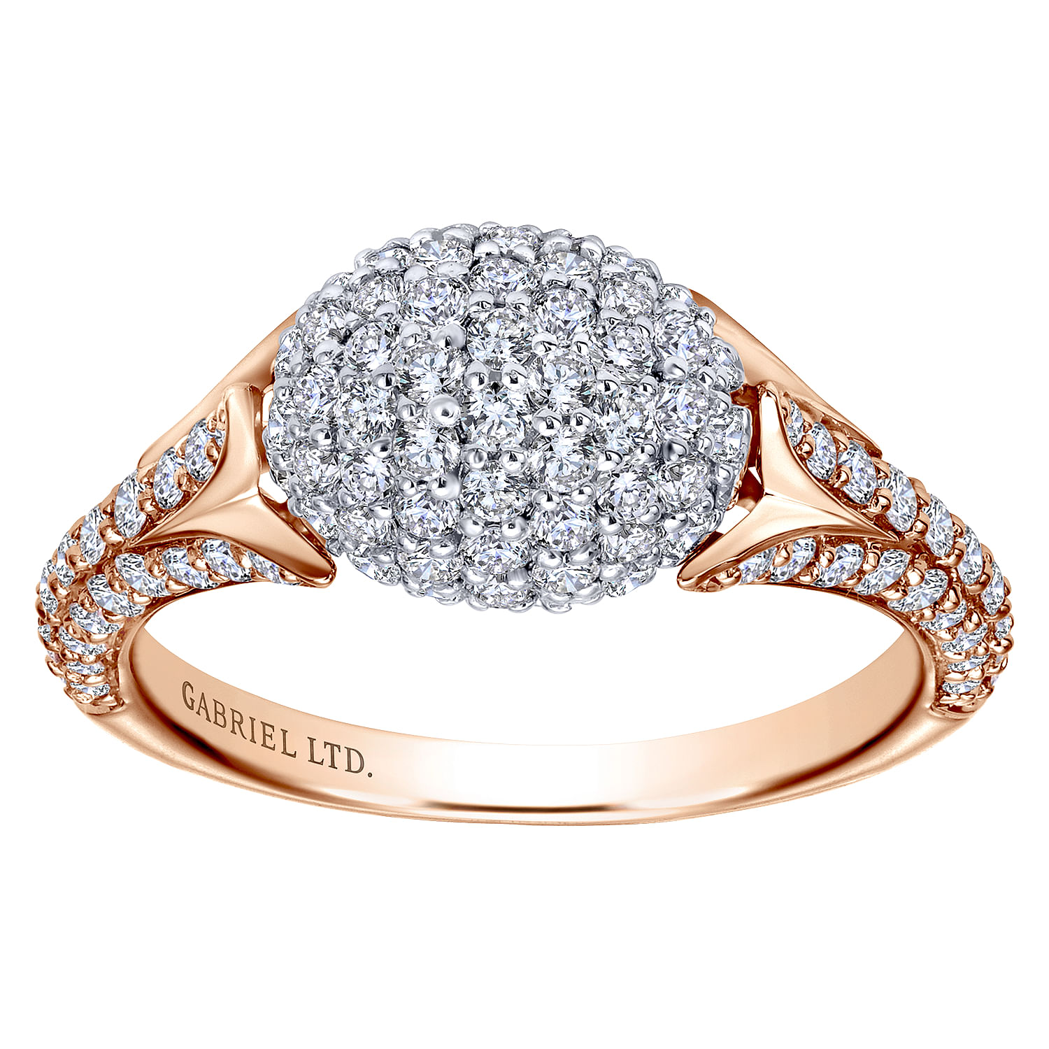 18k White/pink Gold Diamond Fashion Ladies 18k White/pink Gold Diamond Fashion Ladies