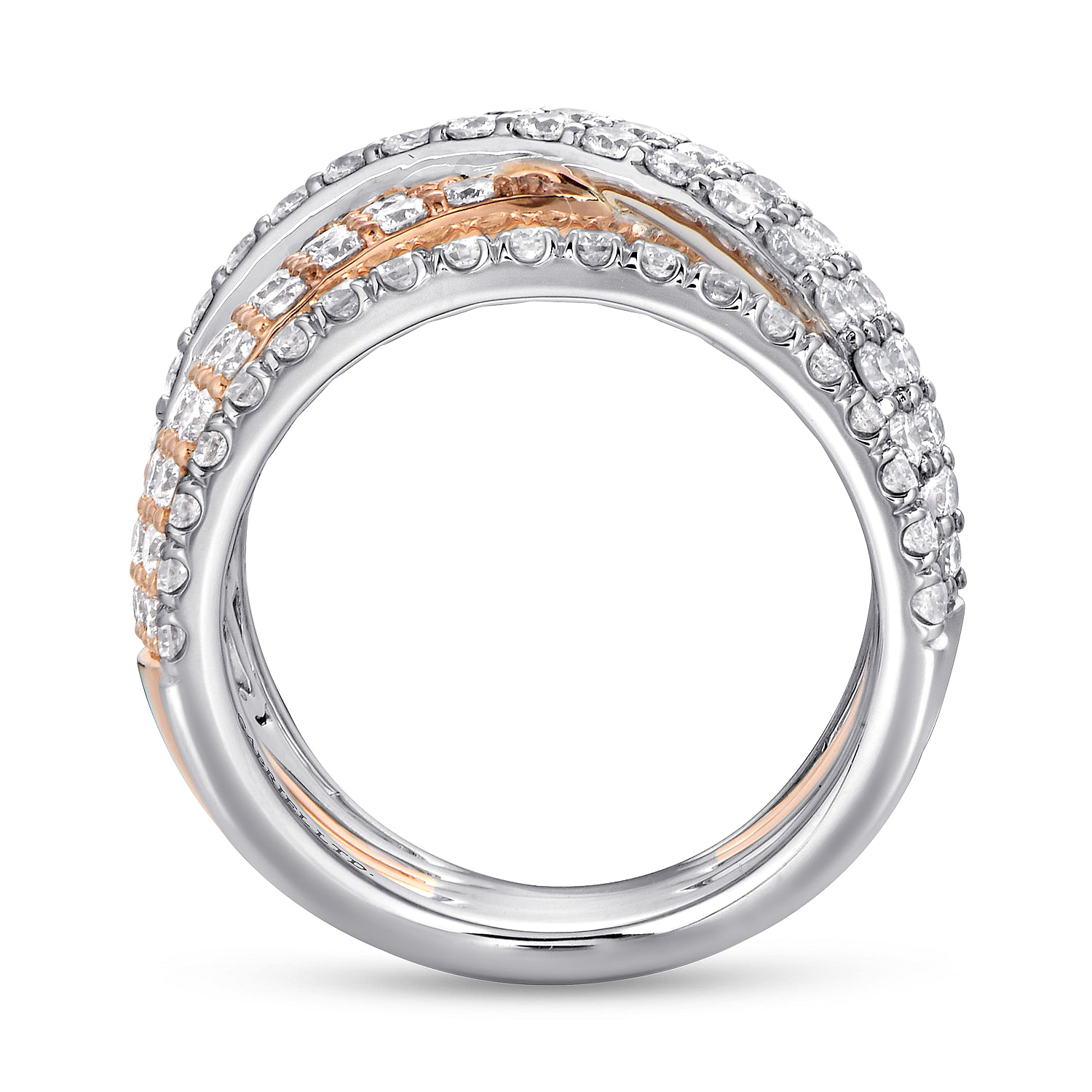 18k White/pink Gold Diamond Fashion Ladies 18k White/pink Gold Diamond Fashion Ladies