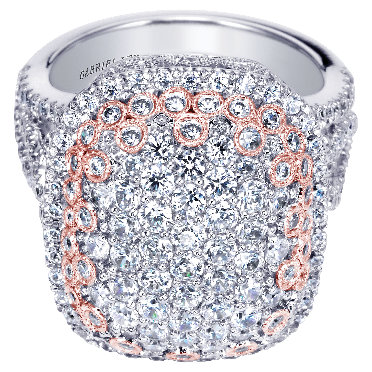 18k White/pink Gold Diamond Fashion 18k White/pink Gold Diamond Fashion