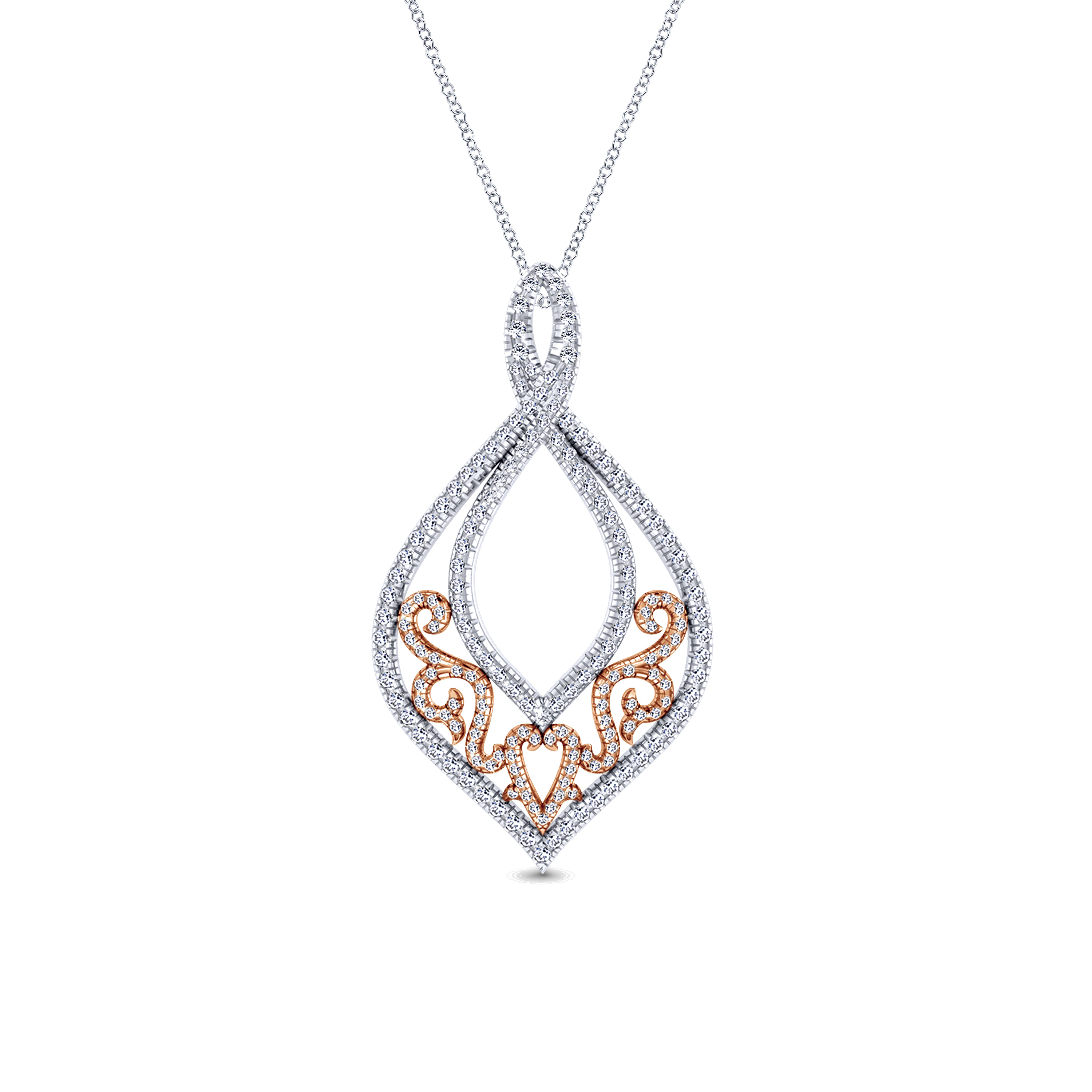 18k White/pink Gold Diamond Fashion 18k White/pink Gold Diamond Fashion