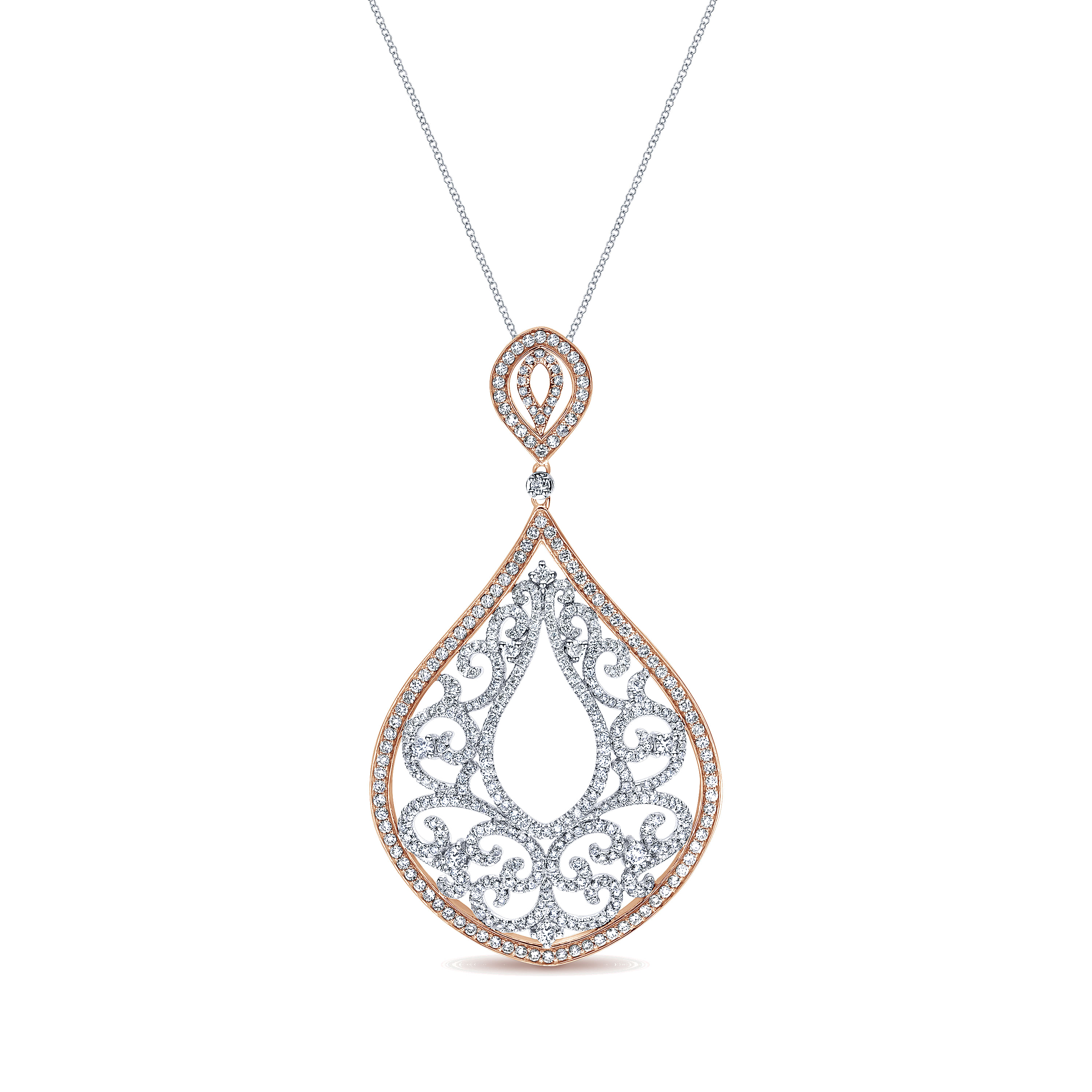 18k White/pink Gold Diamond Fashion 18k White/pink Gold Diamond Fashion