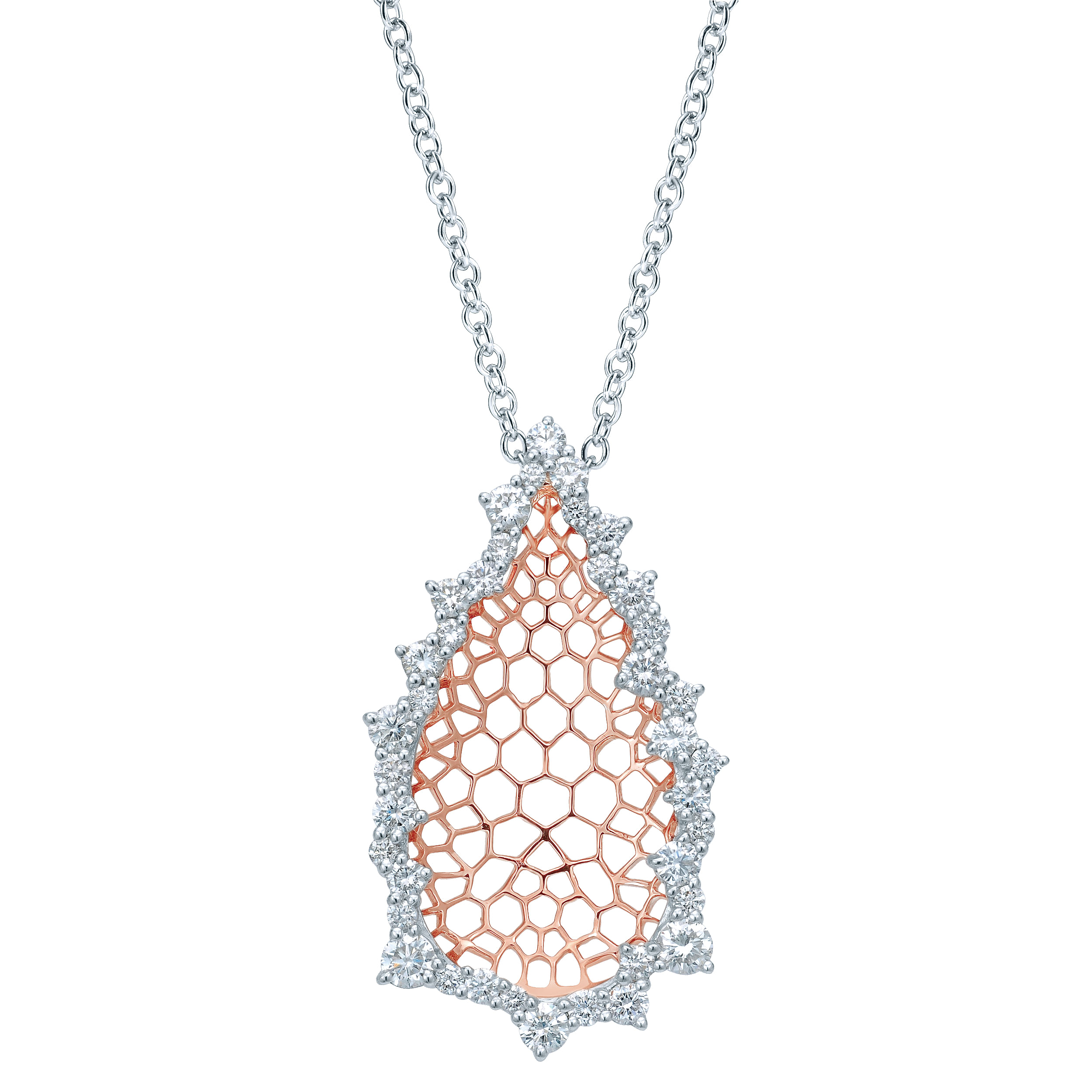 18k White/pink Gold Diamond Fashion 18k White/pink Gold Diamond Fashion