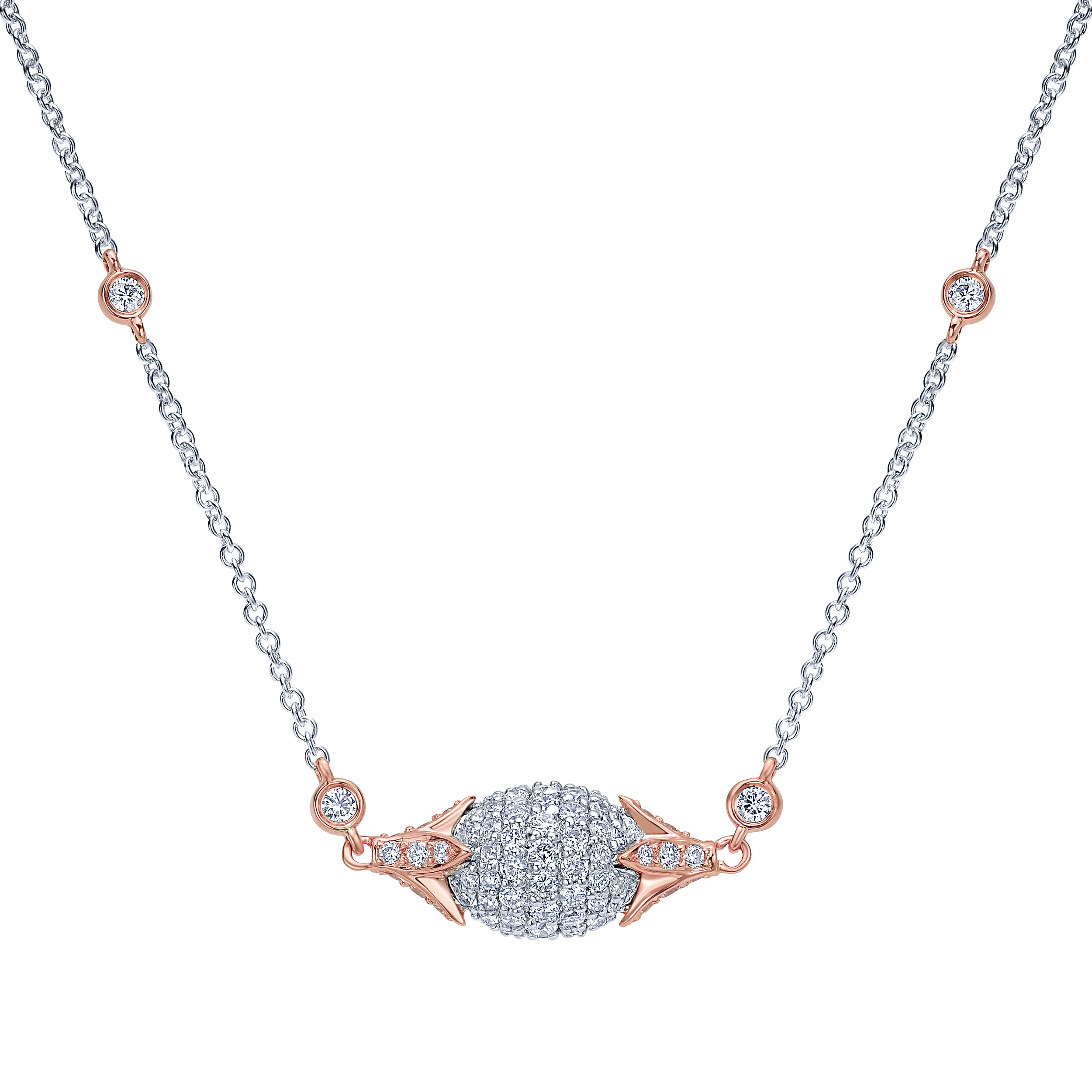 18k White/pink Gold Diamond Fashion 18k White/pink Gold Diamond Fashion