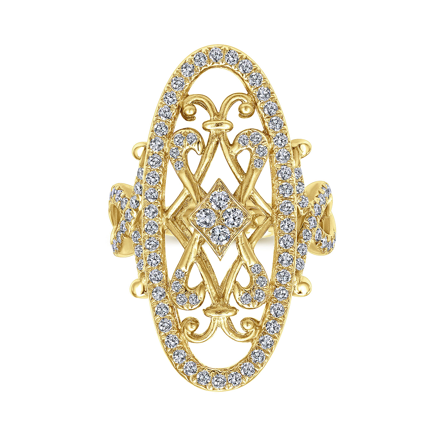 18k Yellow Gold Diamond Fashion Ladies 18k Yellow Gold Diamond Fashion Ladies