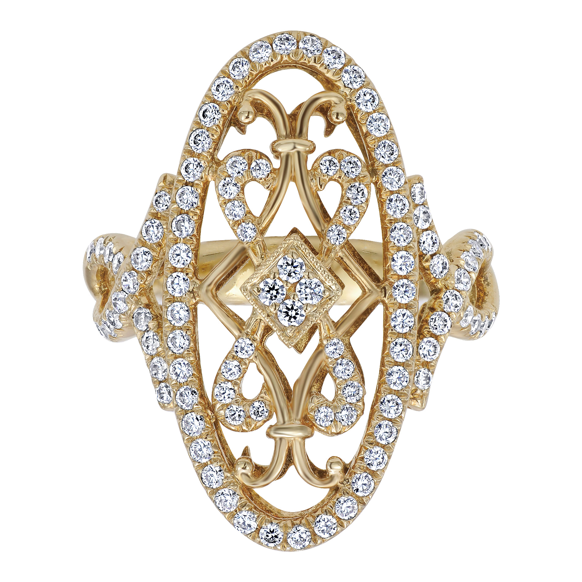 18k Yellow Gold Diamond Fashion Ladies 18k Yellow Gold Diamond Fashion Ladies