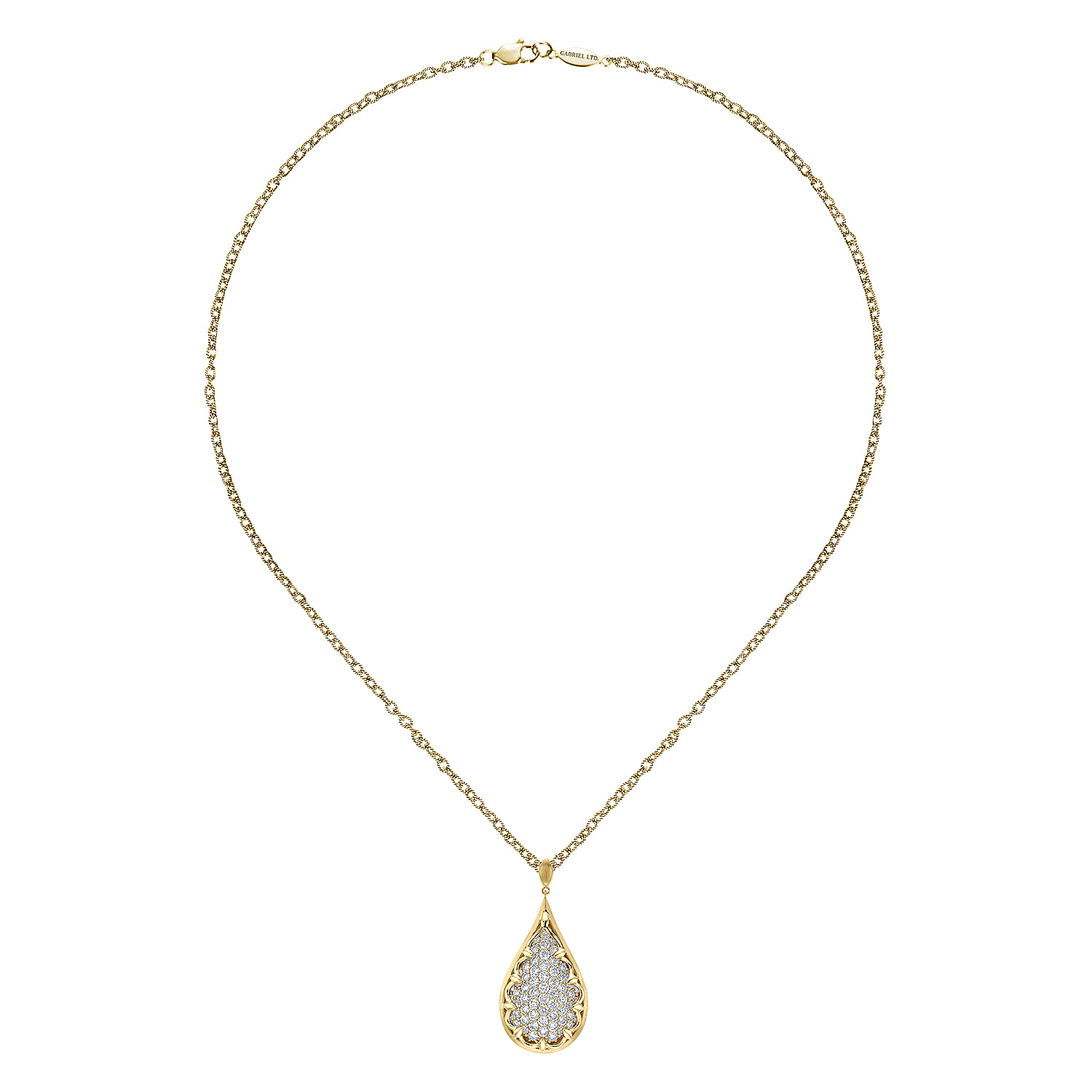 18k Yellow Gold Mediterranean Fashion Necklace angle 2 18k Yellow Gold Mediterranean Fashion Necklace angle 2