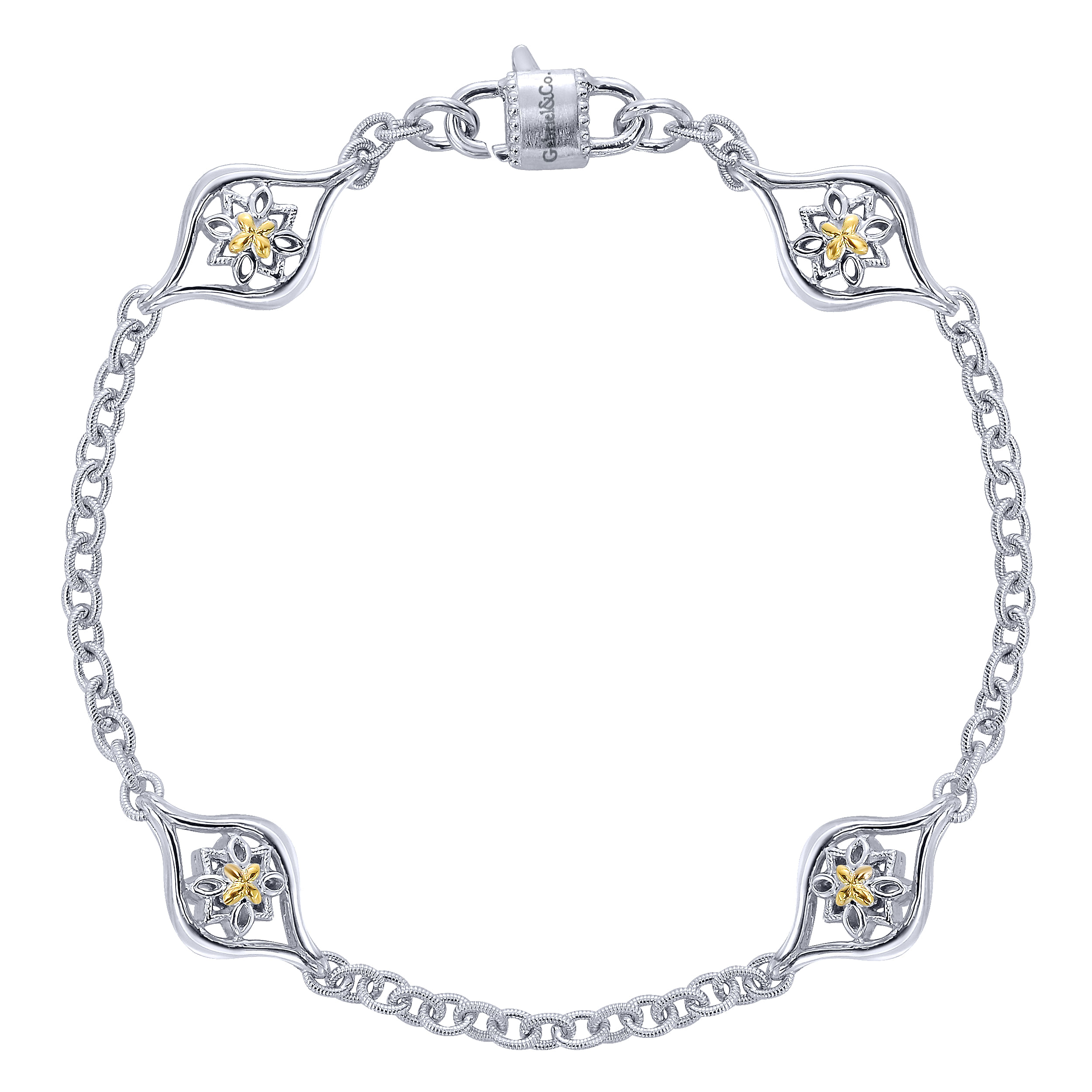 925 Silver/18k Yellow Gold Chain 925 Silver/18k Yellow Gold Chain