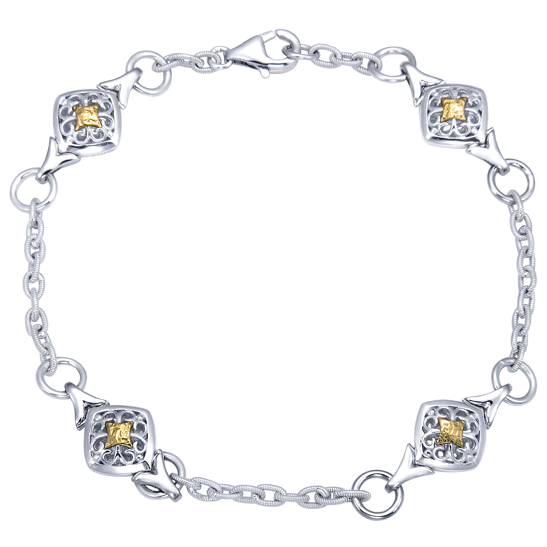 925 Silver/18k Yellow Gold Chain 925 Silver/18k Yellow Gold Chain
