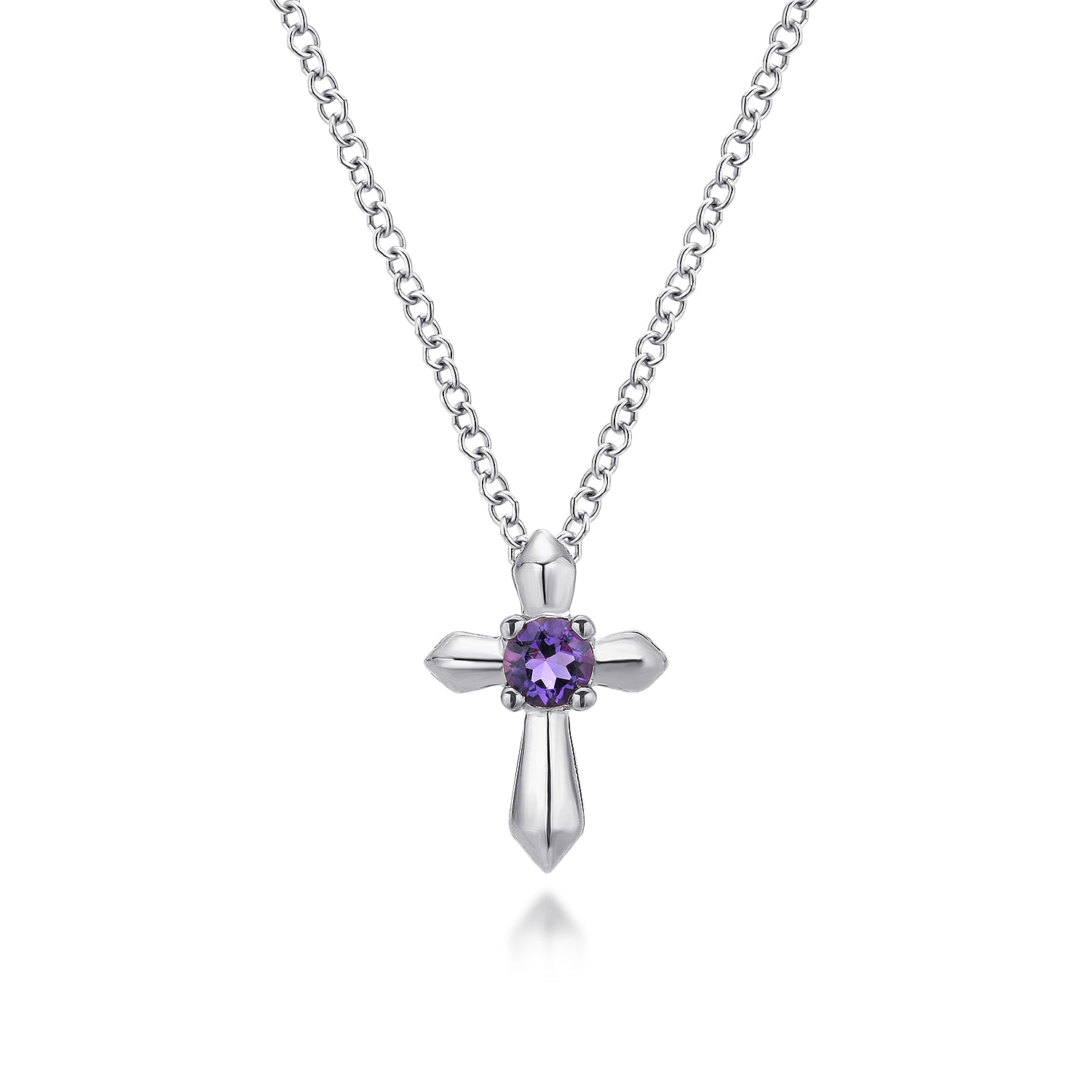 925 Silver Amethyst Cross 925 Silver Amethyst Cross