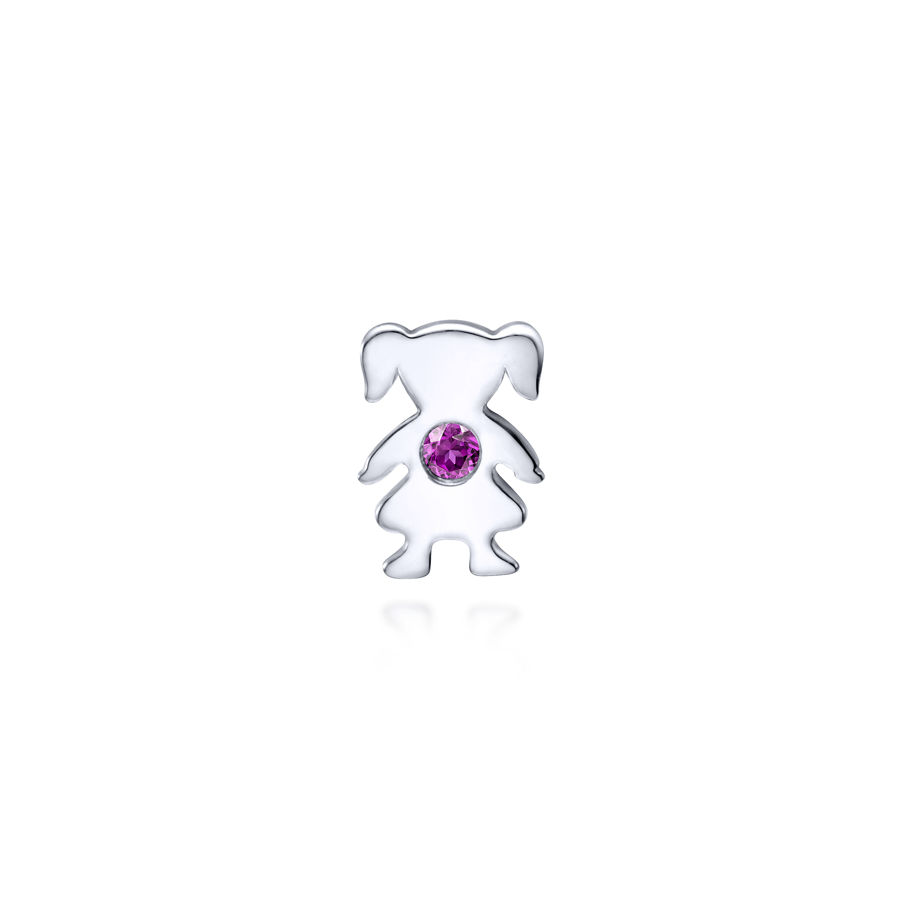 925 Silver Amethyst Locket Charm 925 Silver Amethyst Locket Charm