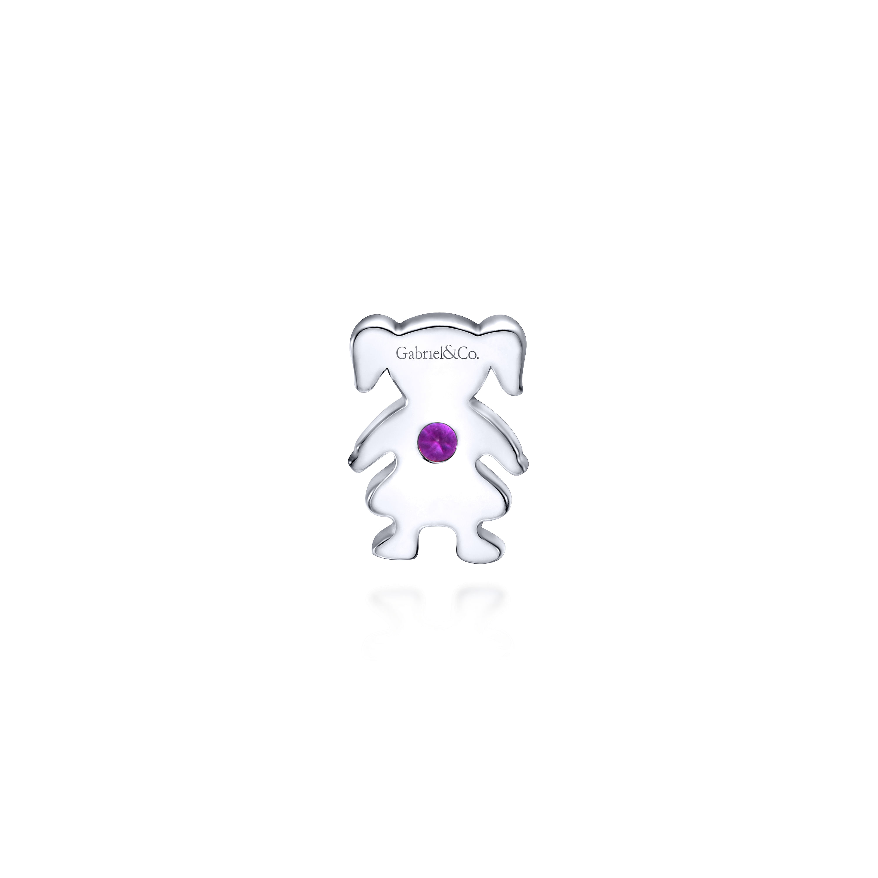 925 Silver Amethyst Locket Charm Pendant angle 2 925 Silver Amethyst Locket Charm Pendant angle 2