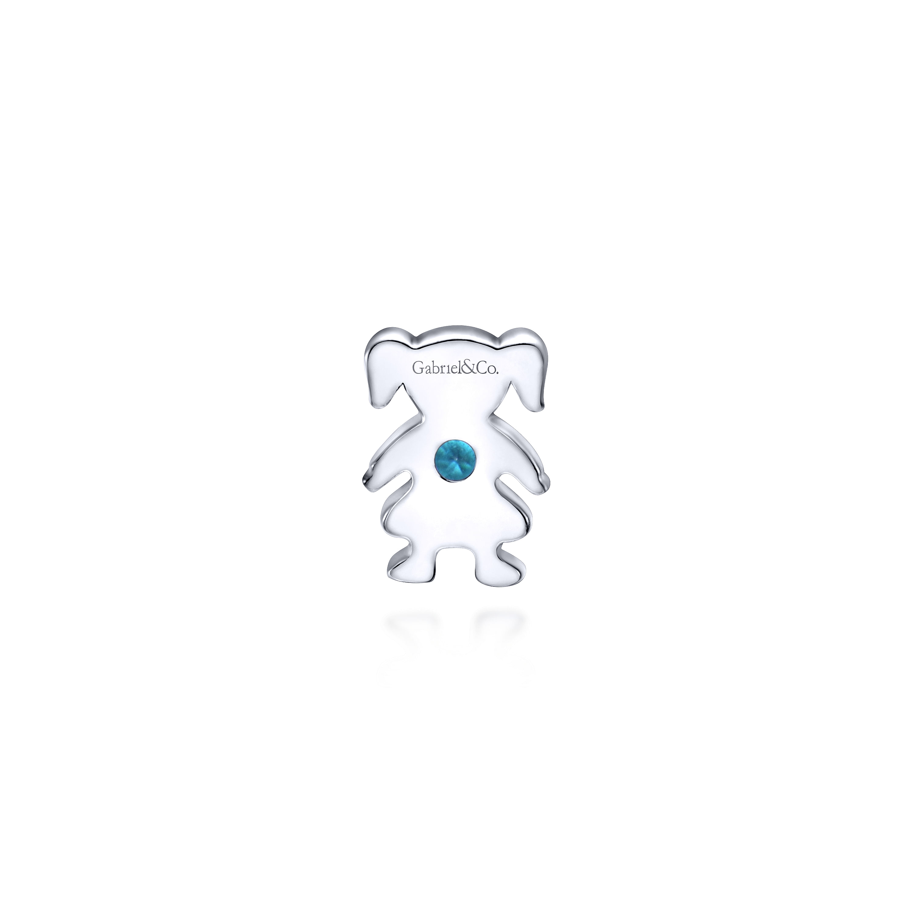 925 Silver Aquamarine Locket Charm Pendant angle 2 925 Silver Aquamarine Locket Charm Pendant angle 2