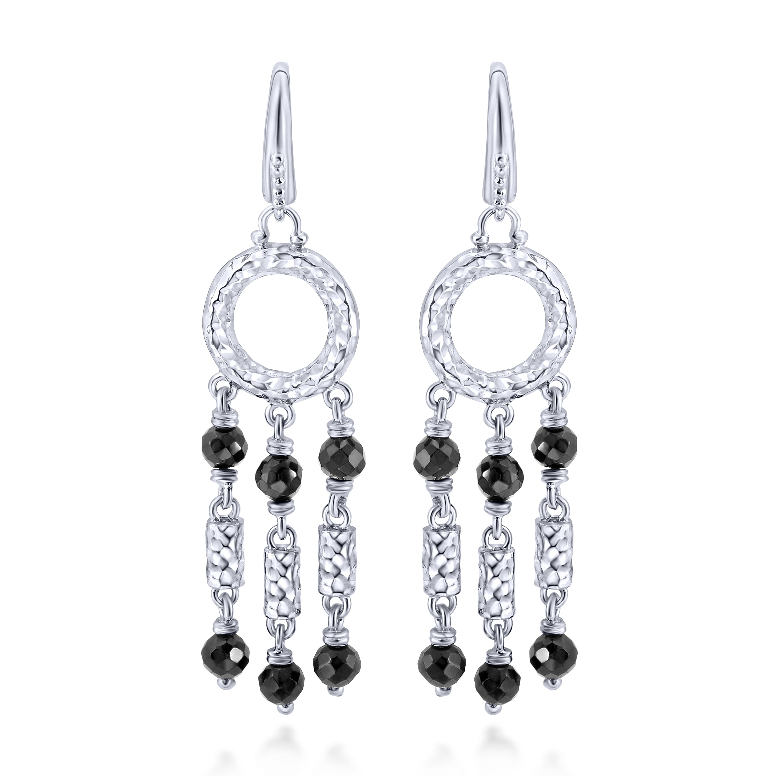 925 Silver Black Spinel Drop 925 Silver Black Spinel Drop