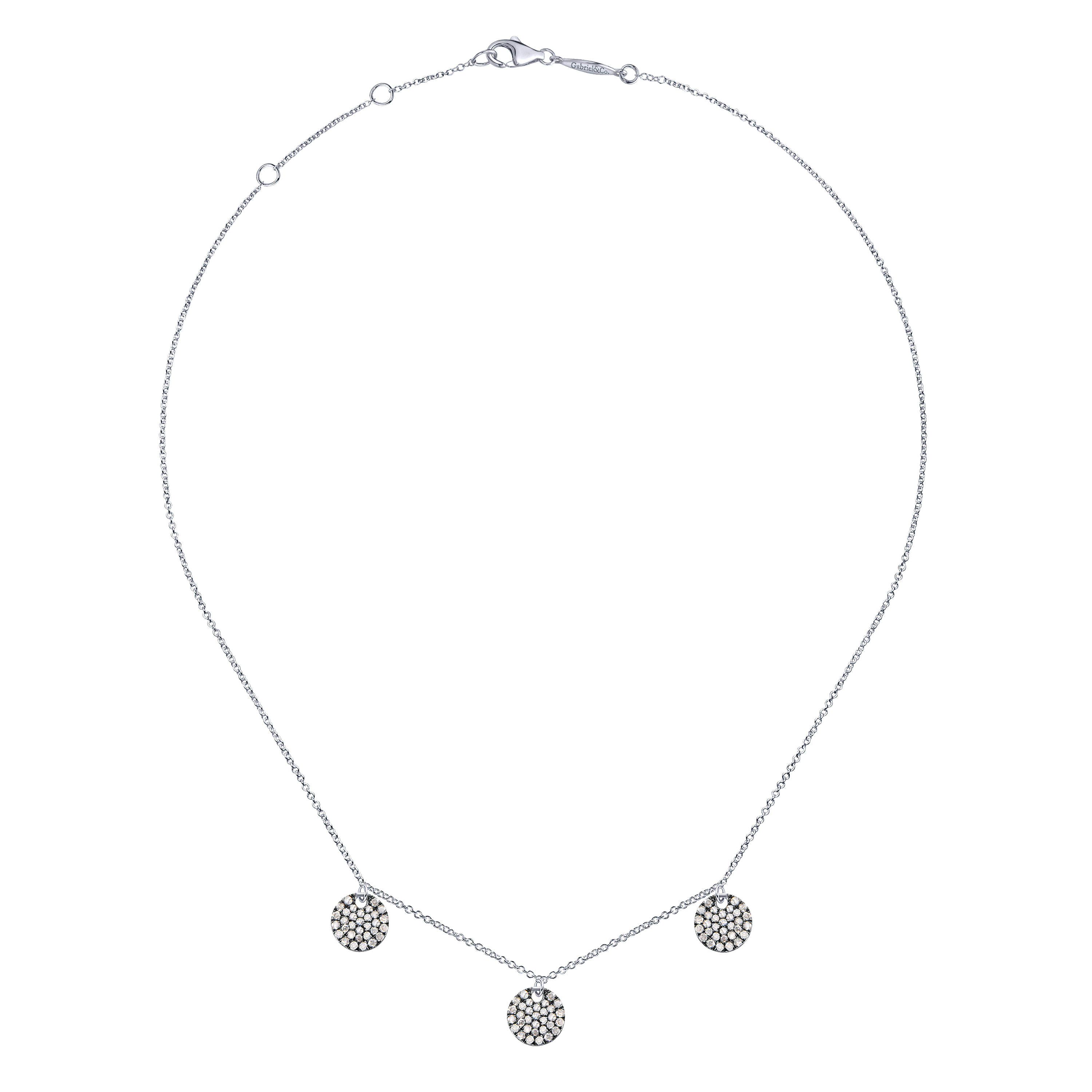 925 Silver Candlelight Diamond Fashion Necklace angle 2 925 Silver Candlelight Diamond Fashion Necklace angle 2
