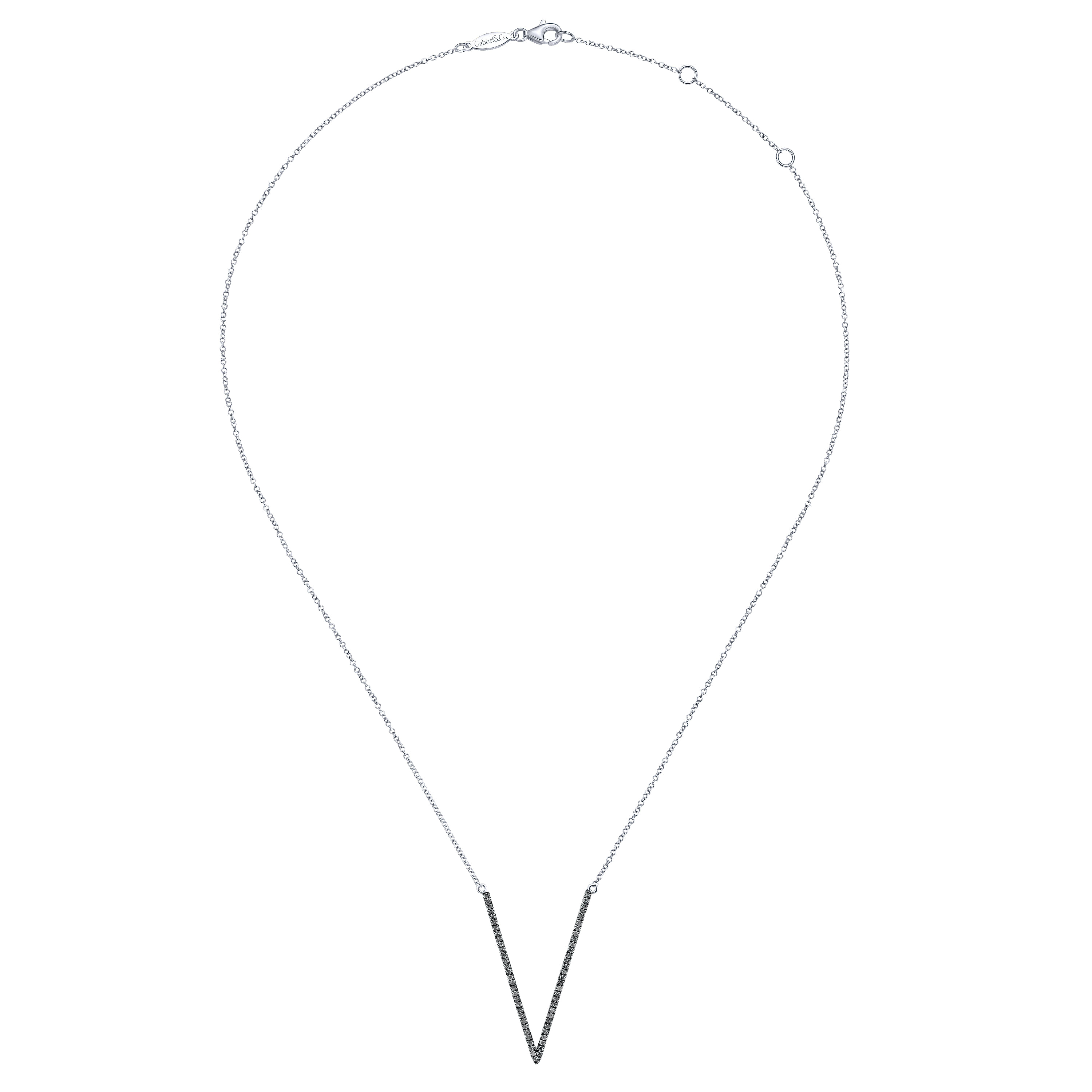 925 Silver Candlelight Diamond Fashion Necklace angle 2 925 Silver Candlelight Diamond Fashion Necklace angle 2