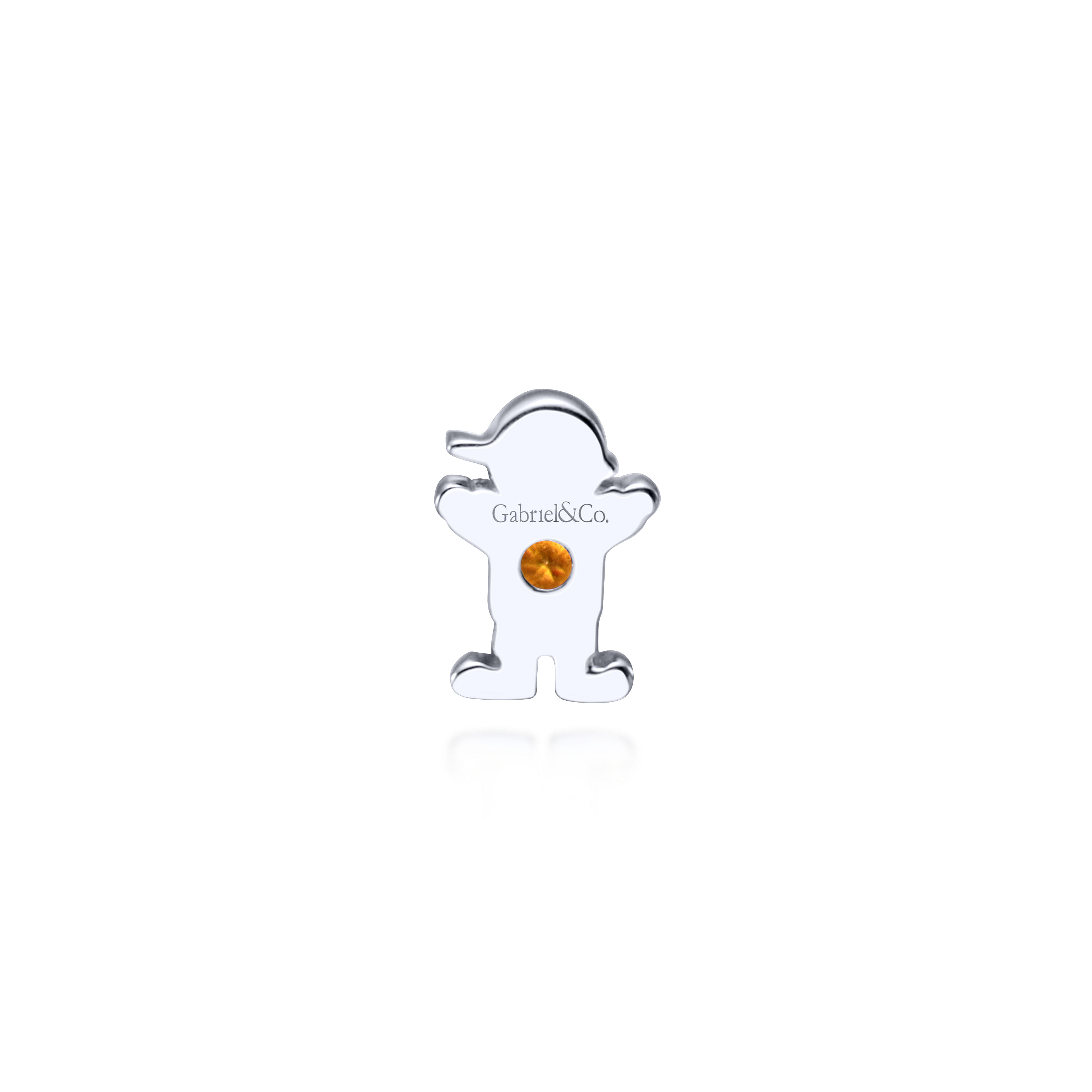 925 Silver Citrine Locket Charm Pendant angle 2 925 Silver Citrine Locket Charm Pendant angle 2