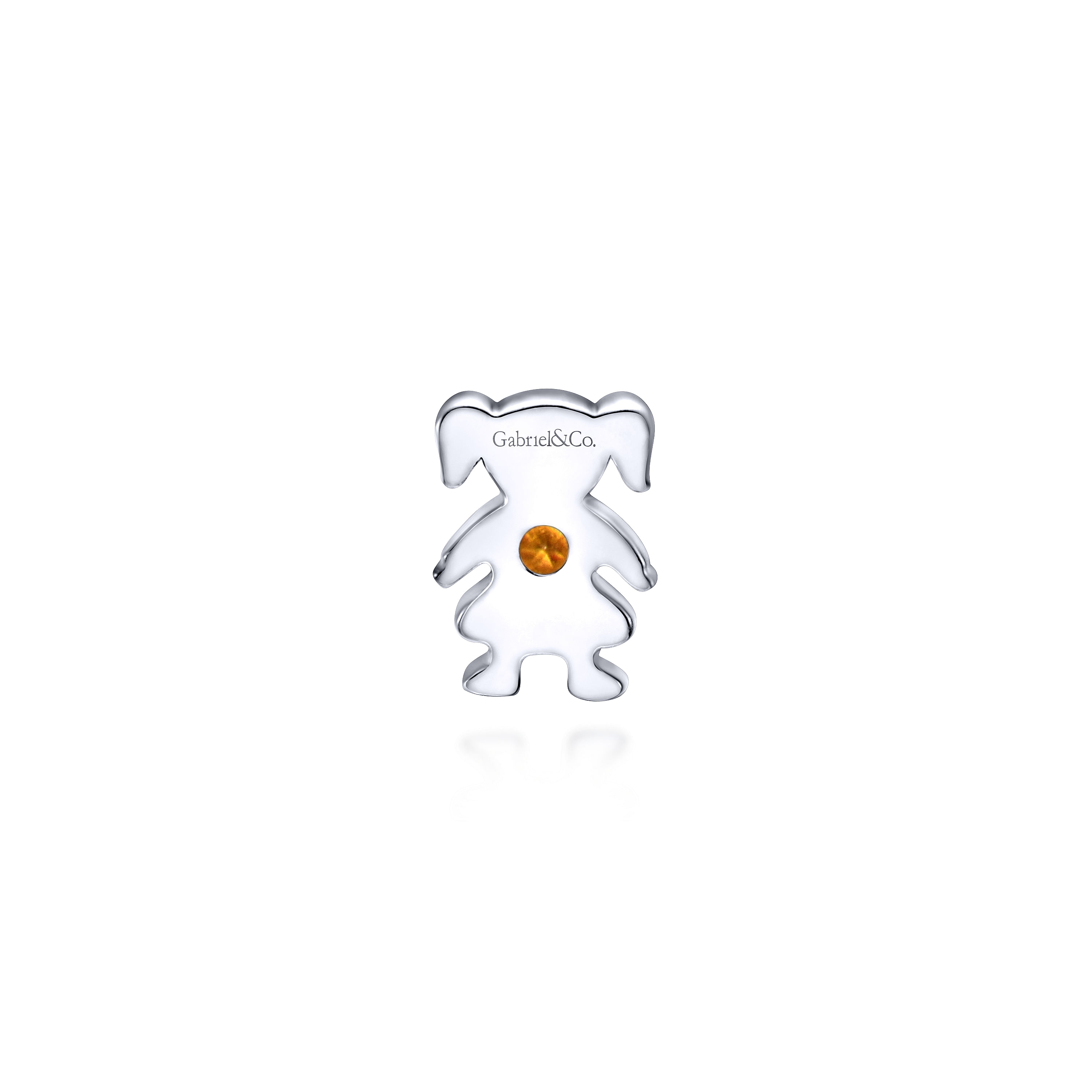 925 Silver Citrine Locket Charm Pendant angle 2 925 Silver Citrine Locket Charm Pendant angle 2