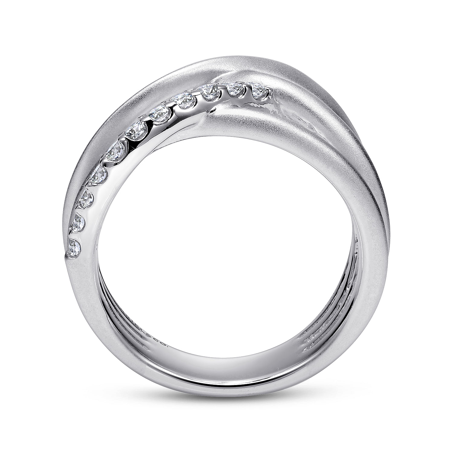 925 Silver Contemporary Wide Band Ladies 925 Silver Contemporary Wide Band Ladies