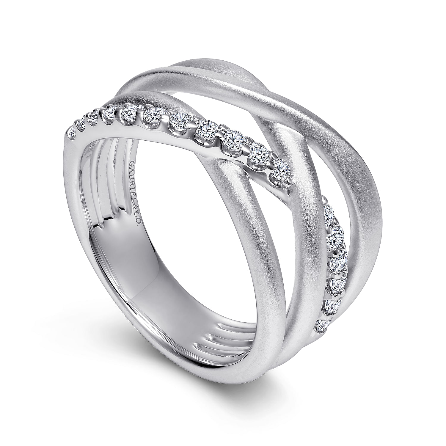 925 Silver Contemporary Wide Band Ladies 925 Silver Contemporary Wide Band Ladies