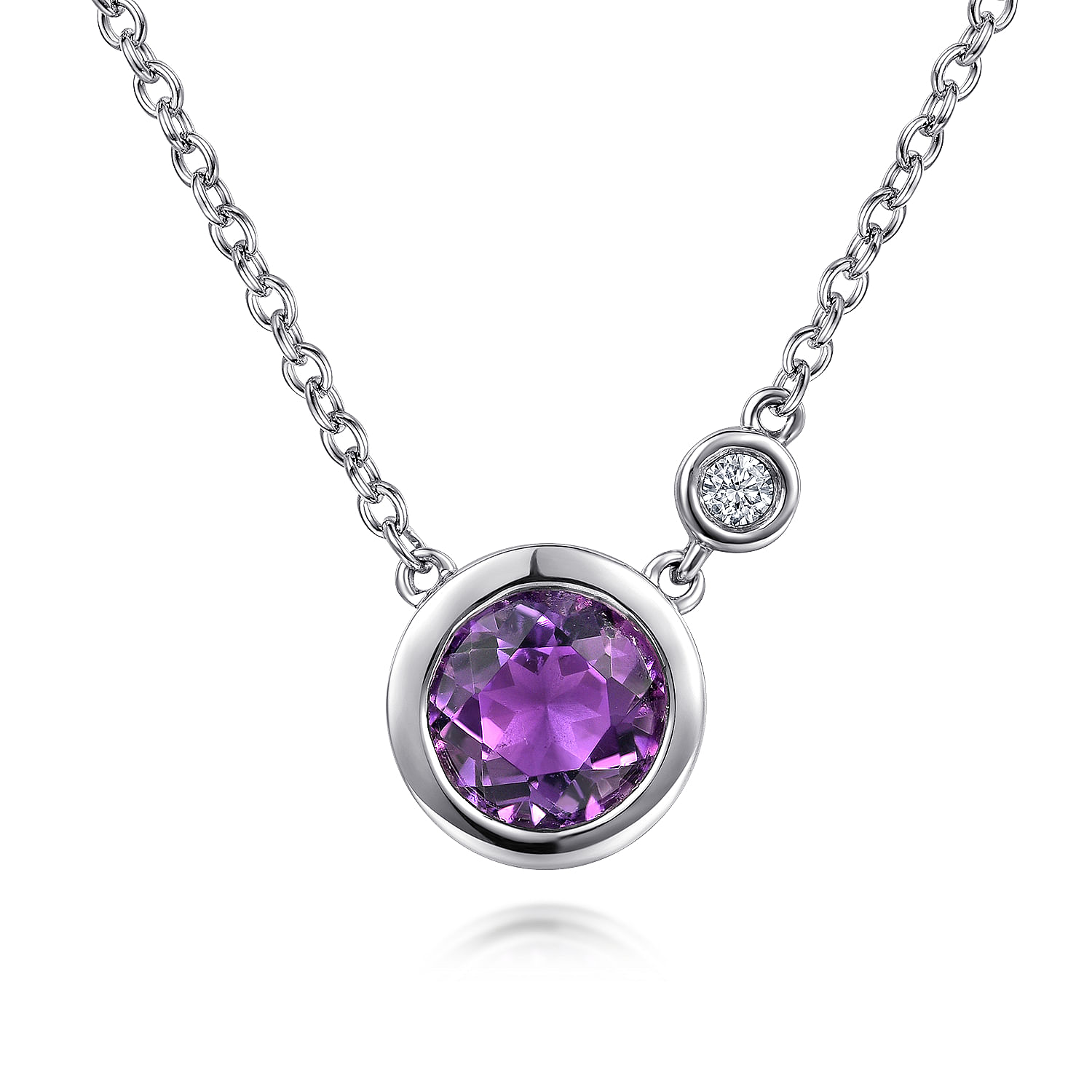 925 Silver Diamond Amethyst Fashion 925 Silver Diamond Amethyst Fashion