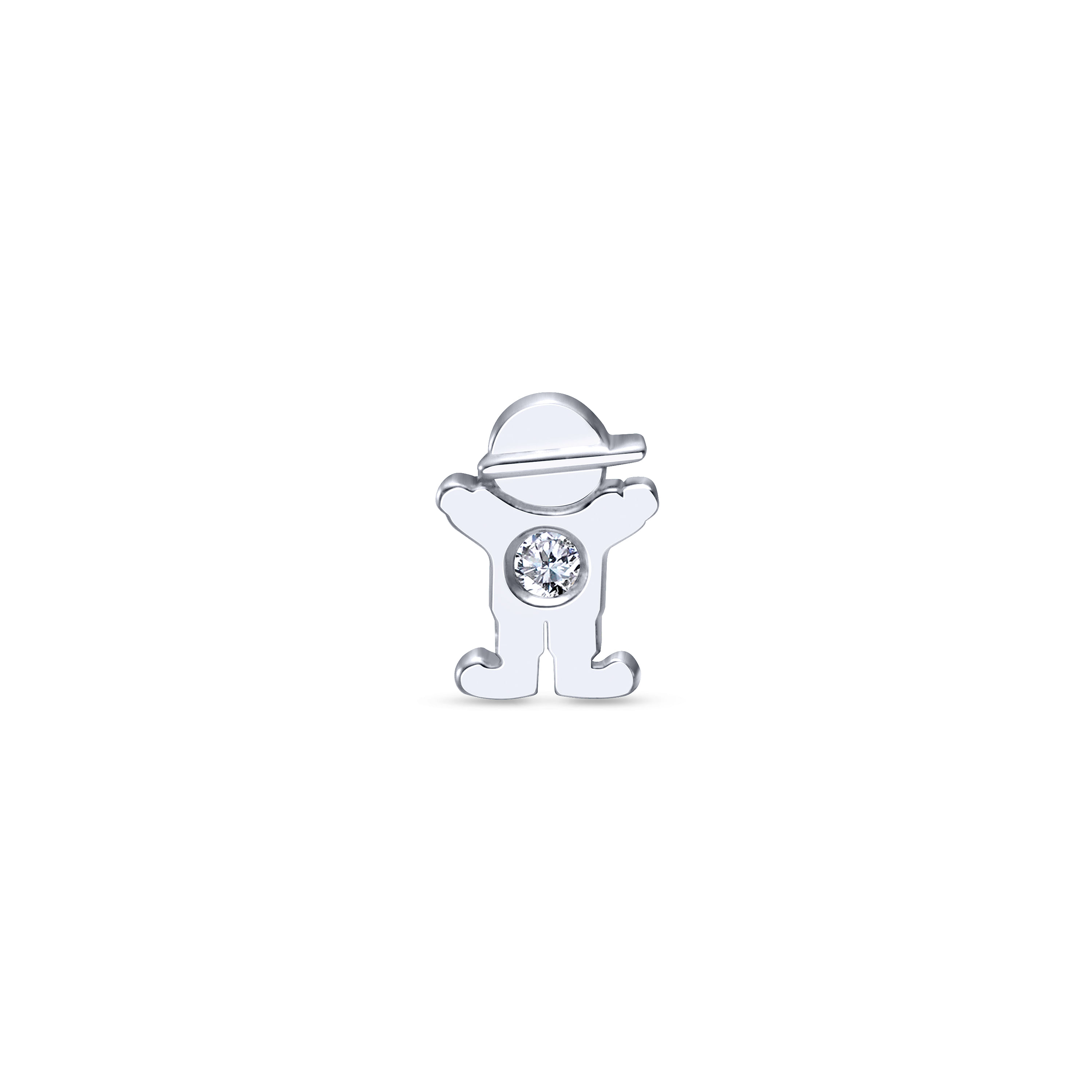 925 Silver Diamond Locket Charm 925 Silver Diamond Locket Charm