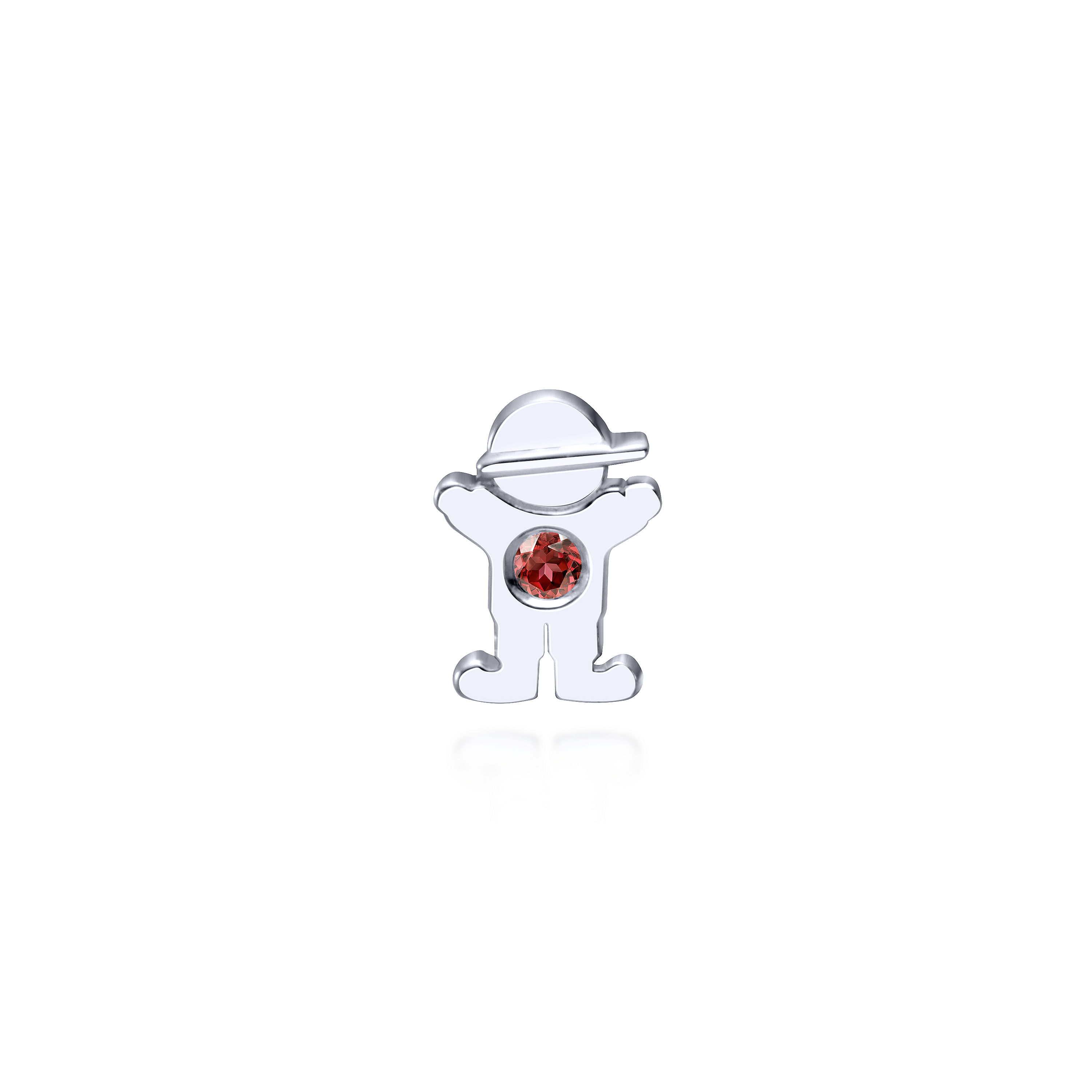 925 Silver Garnet Locket Charm 925 Silver Garnet Locket Charm