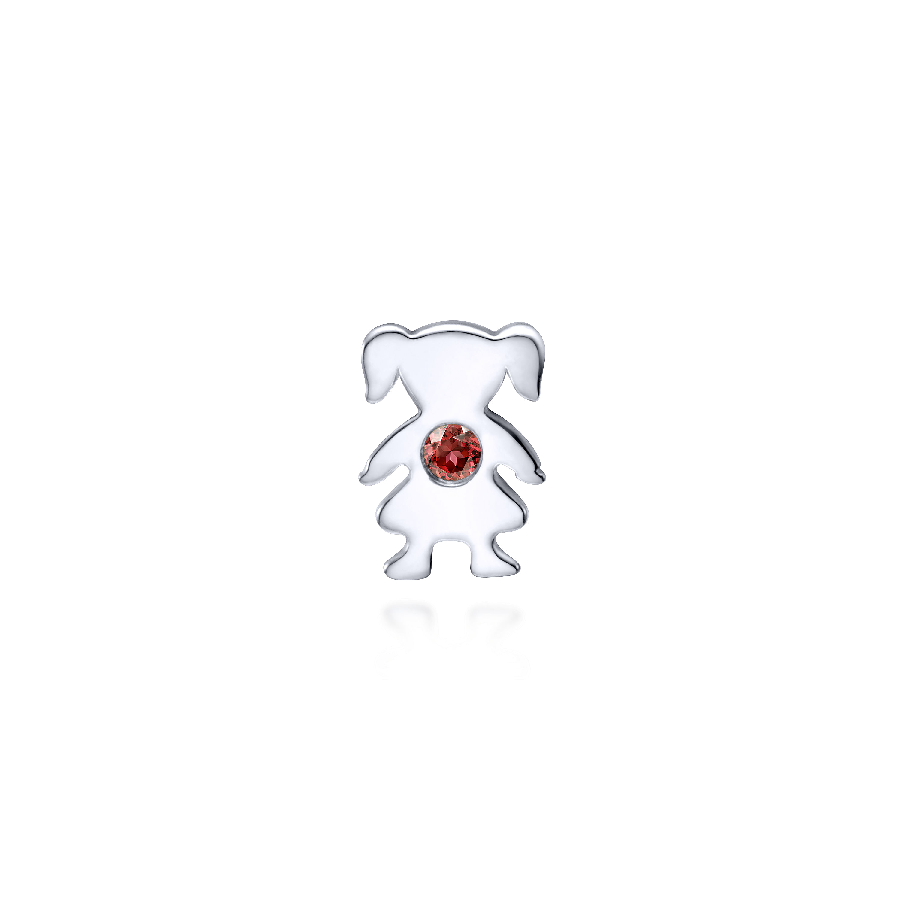 925 Silver Garnet Locket Charm 925 Silver Garnet Locket Charm
