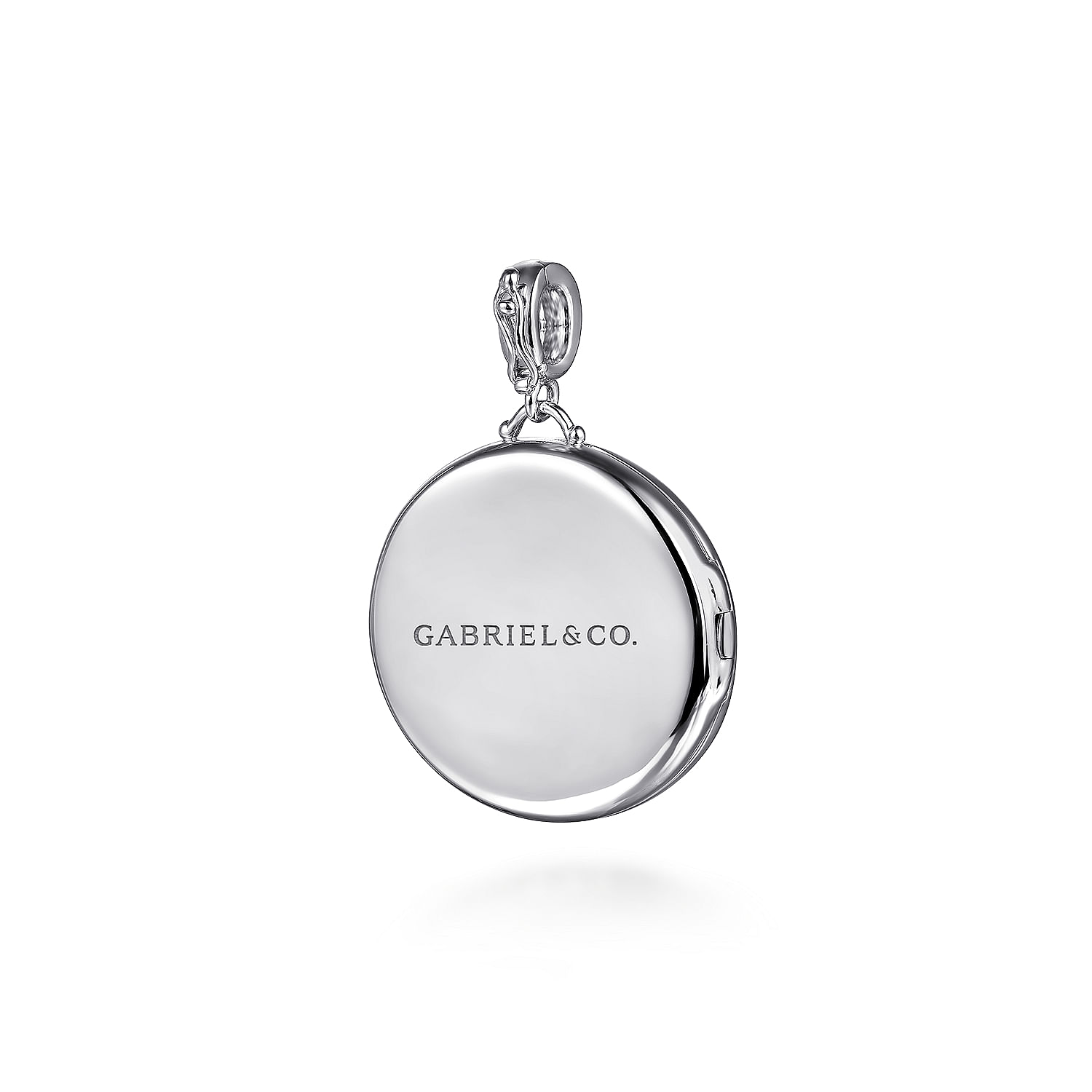 925 Silver Glass Locket Pendant angle 2 925 Silver Glass Locket Pendant angle 2
