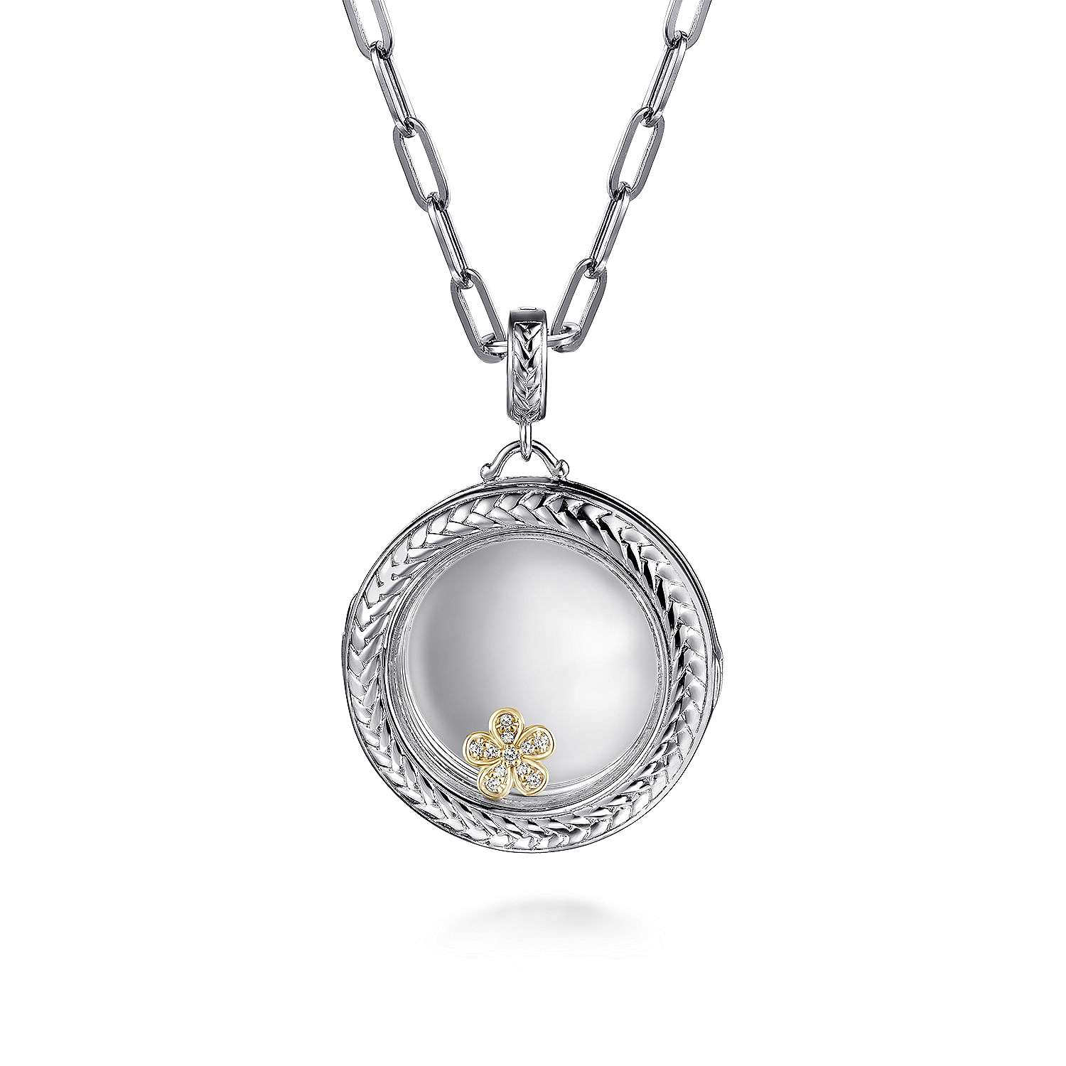 925 Silver Glass Locket Pendant angle 3 925 Silver Glass Locket Pendant angle 3