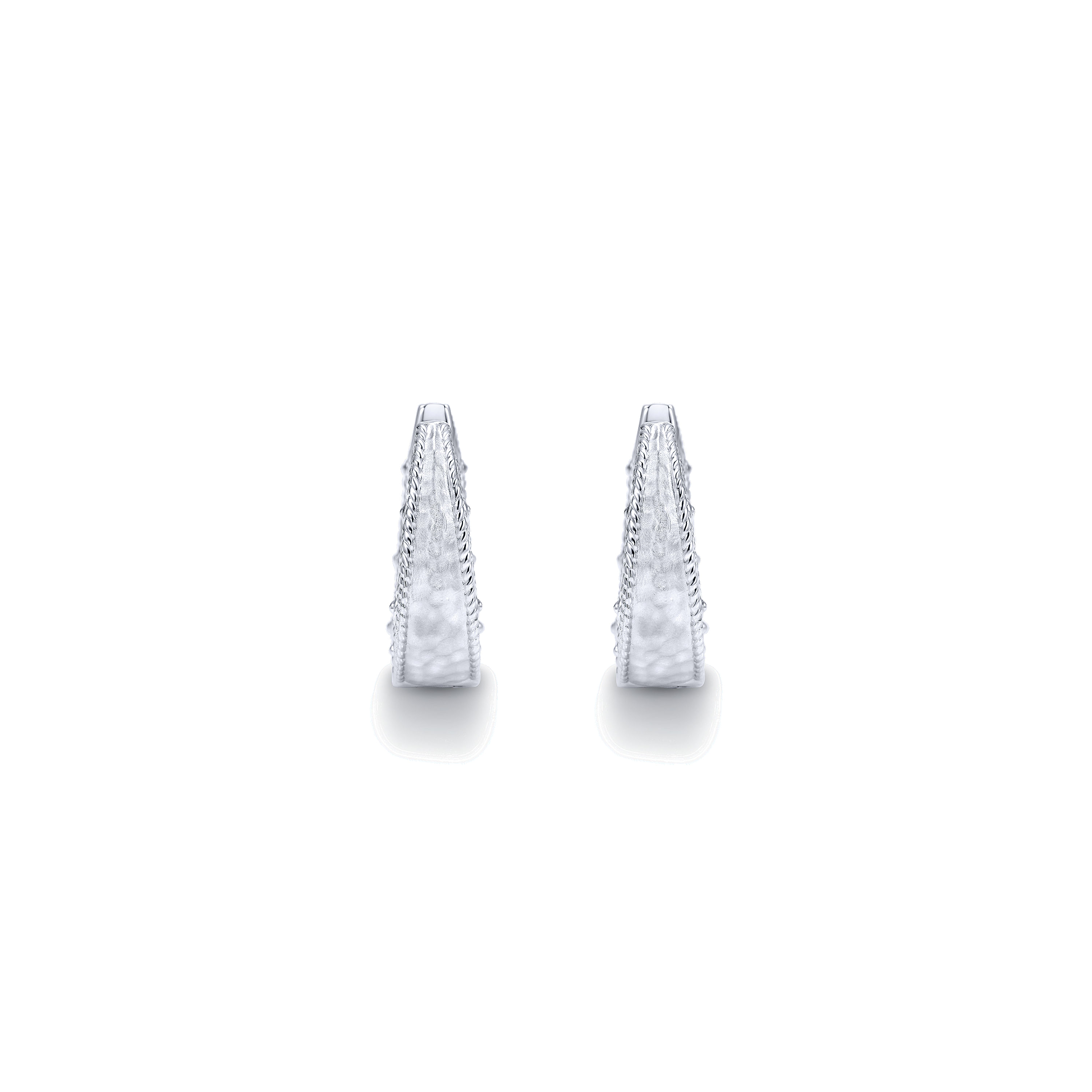 925 Silver Huggie Earrings angle 3 925 Silver Huggie Earrings angle 3