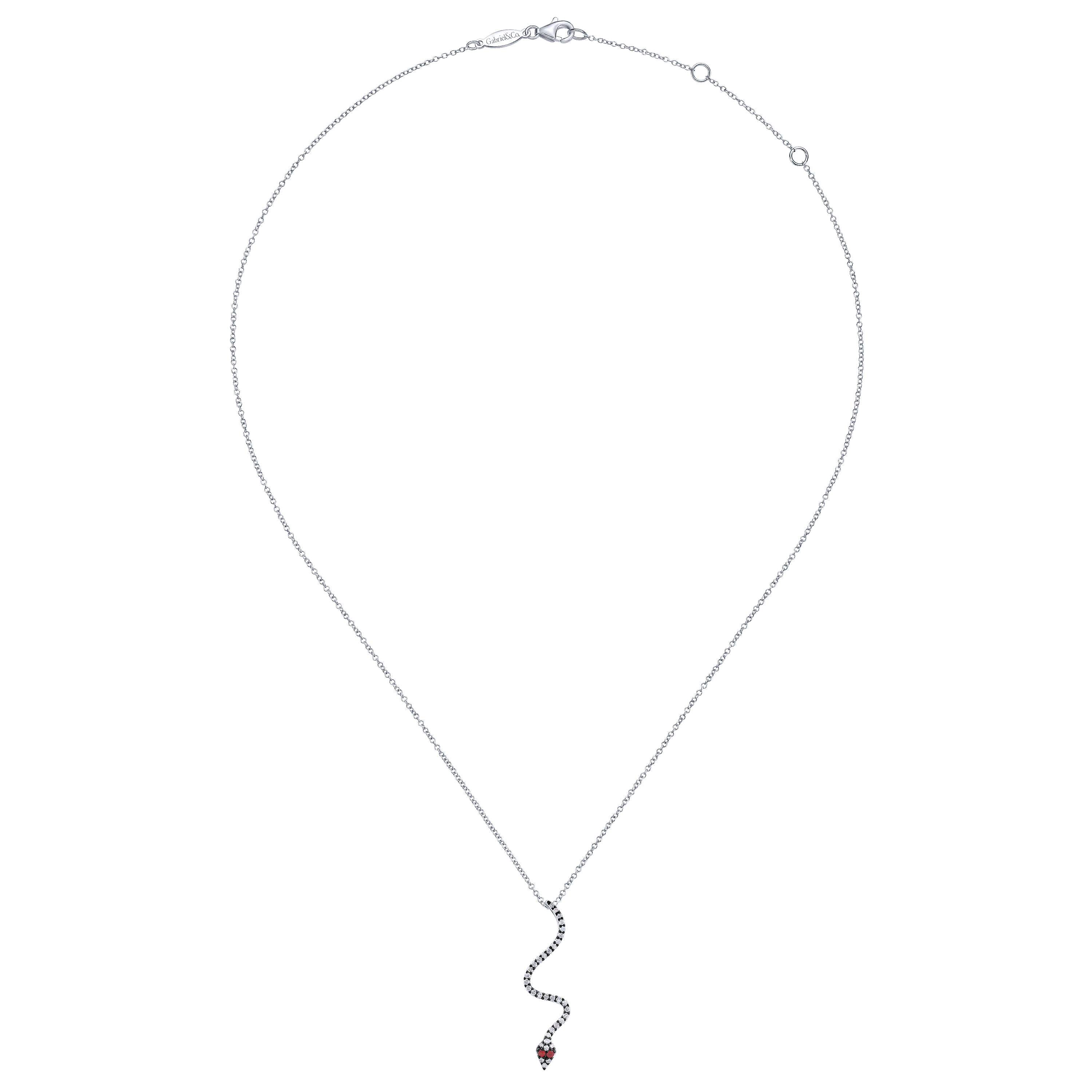 925 Silver Multi Color Stones Fashion Necklace angle 2 925 Silver Multi Color Stones Fashion Necklace angle 2