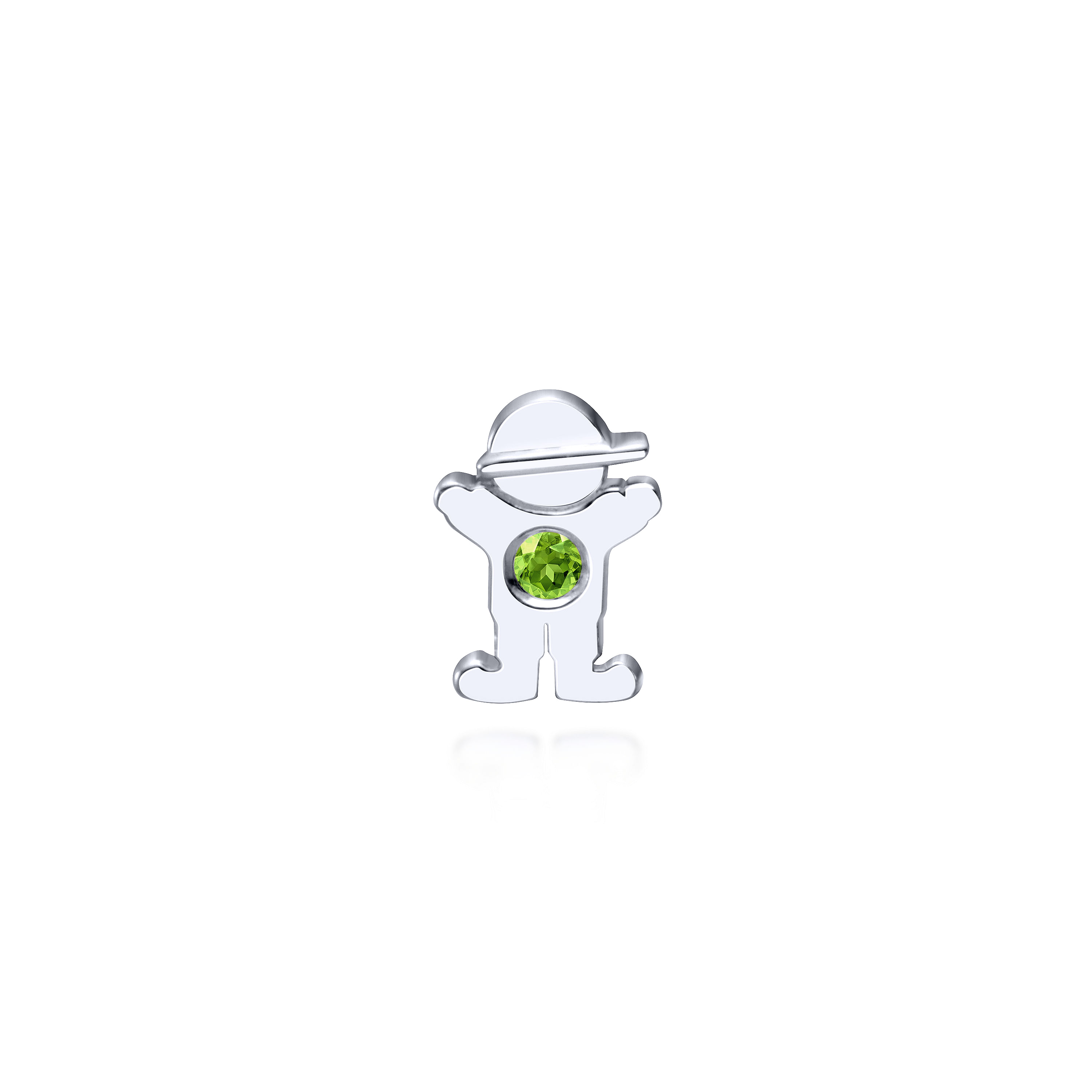 925 Silver Peridot Locket Charm 925 Silver Peridot Locket Charm