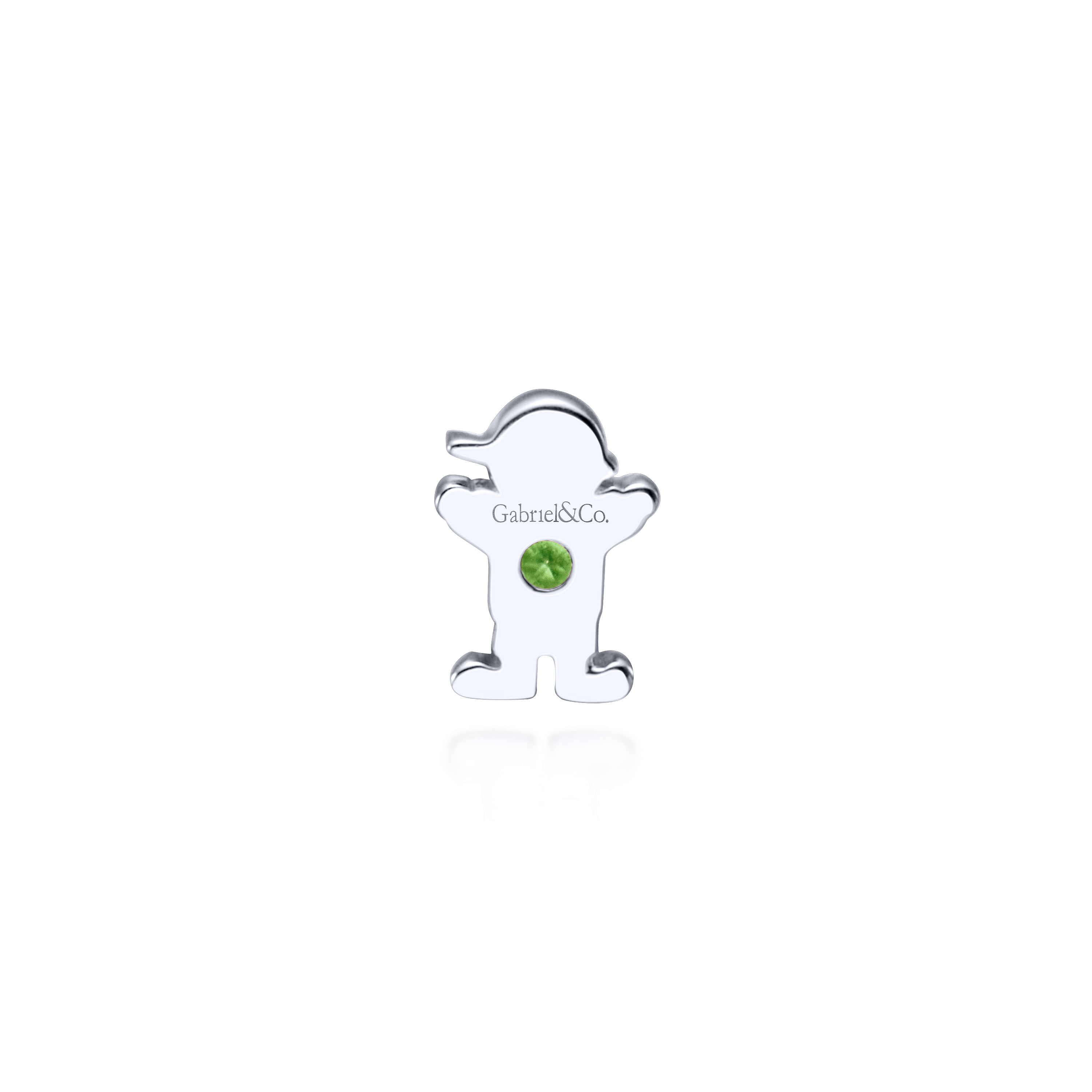 925 Silver Peridot Locket Charm Pendant angle 2 925 Silver Peridot Locket Charm Pendant angle 2