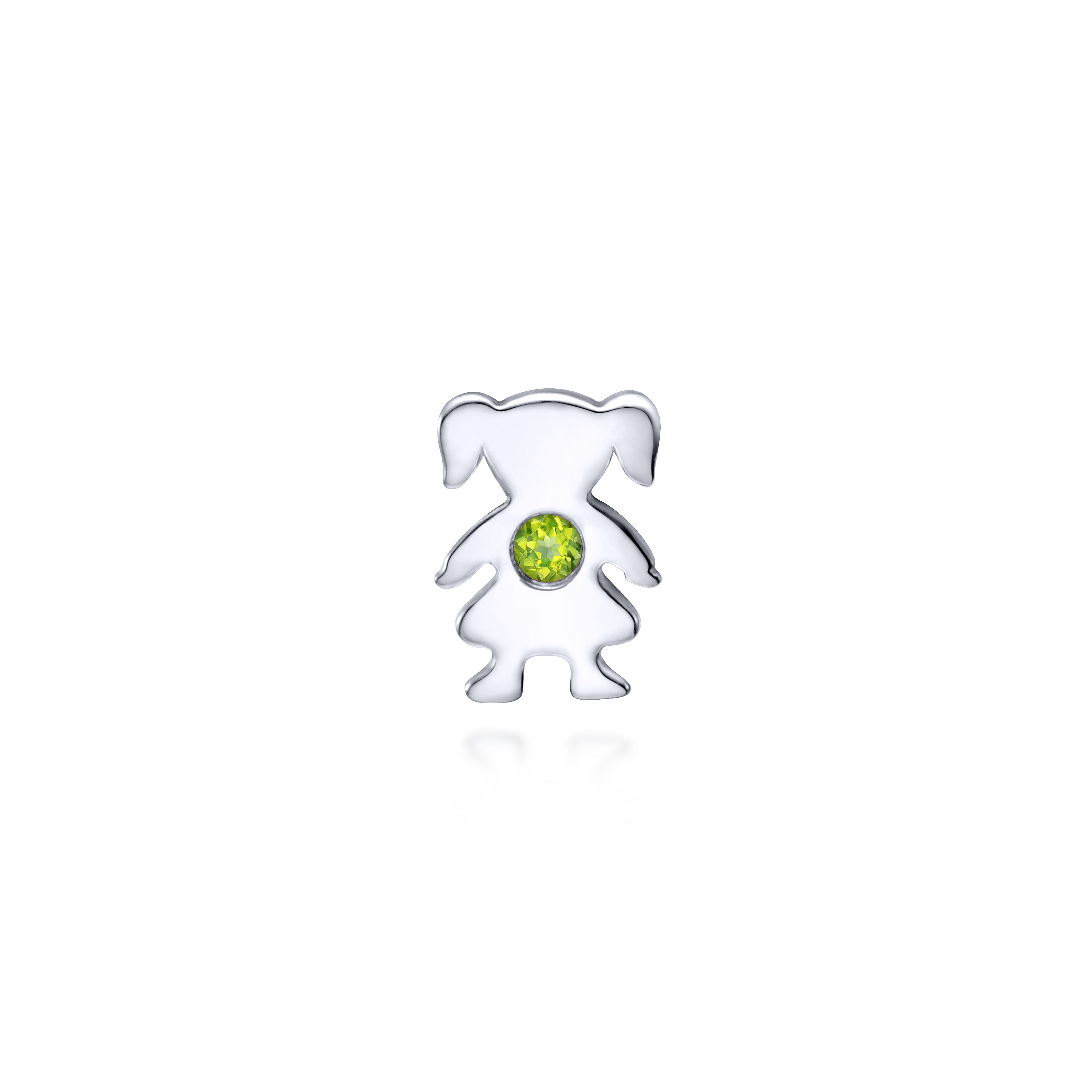 925 Silver Peridot Locket Charm 925 Silver Peridot Locket Charm