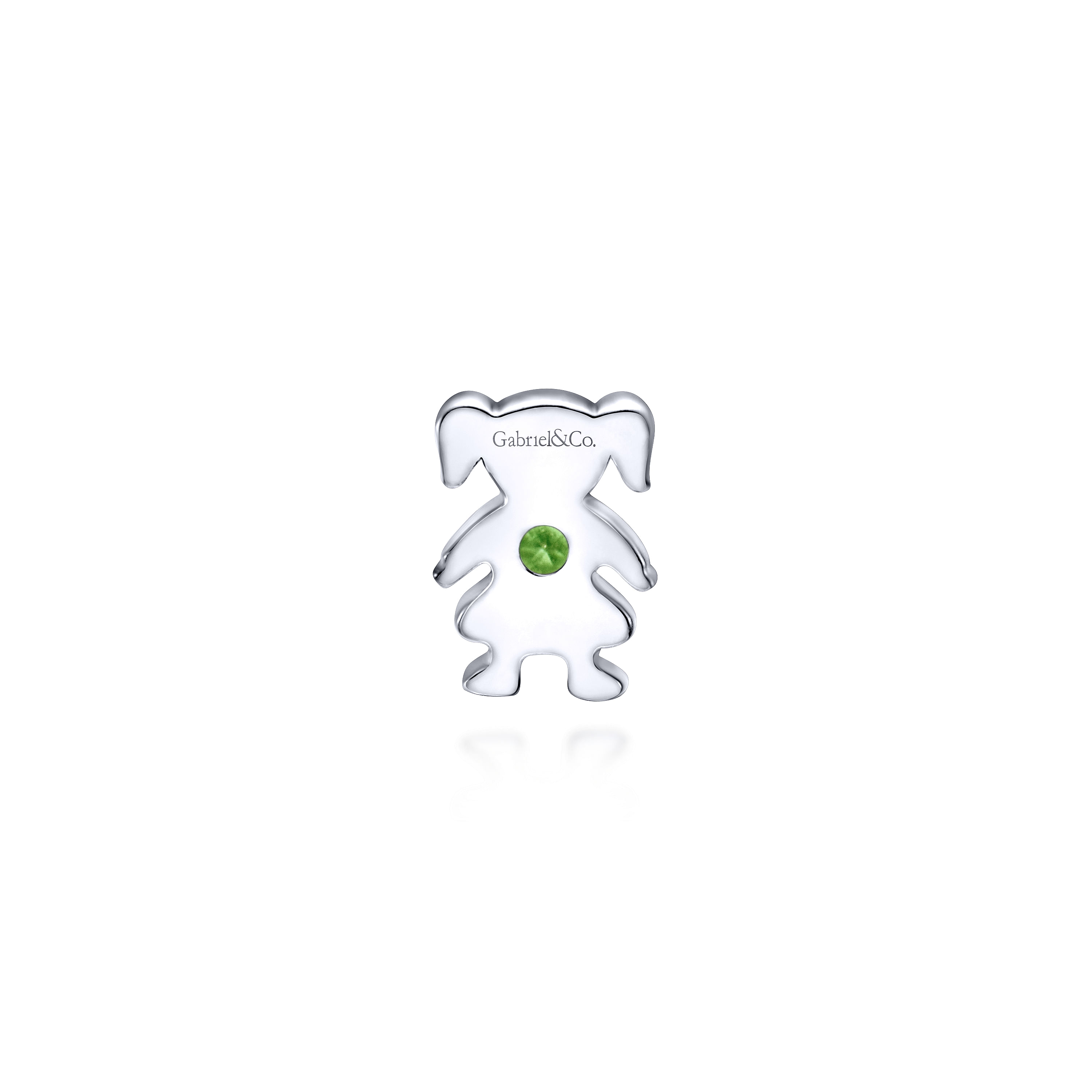 925 Silver Peridot Locket Charm Pendant angle 2 925 Silver Peridot Locket Charm Pendant angle 2