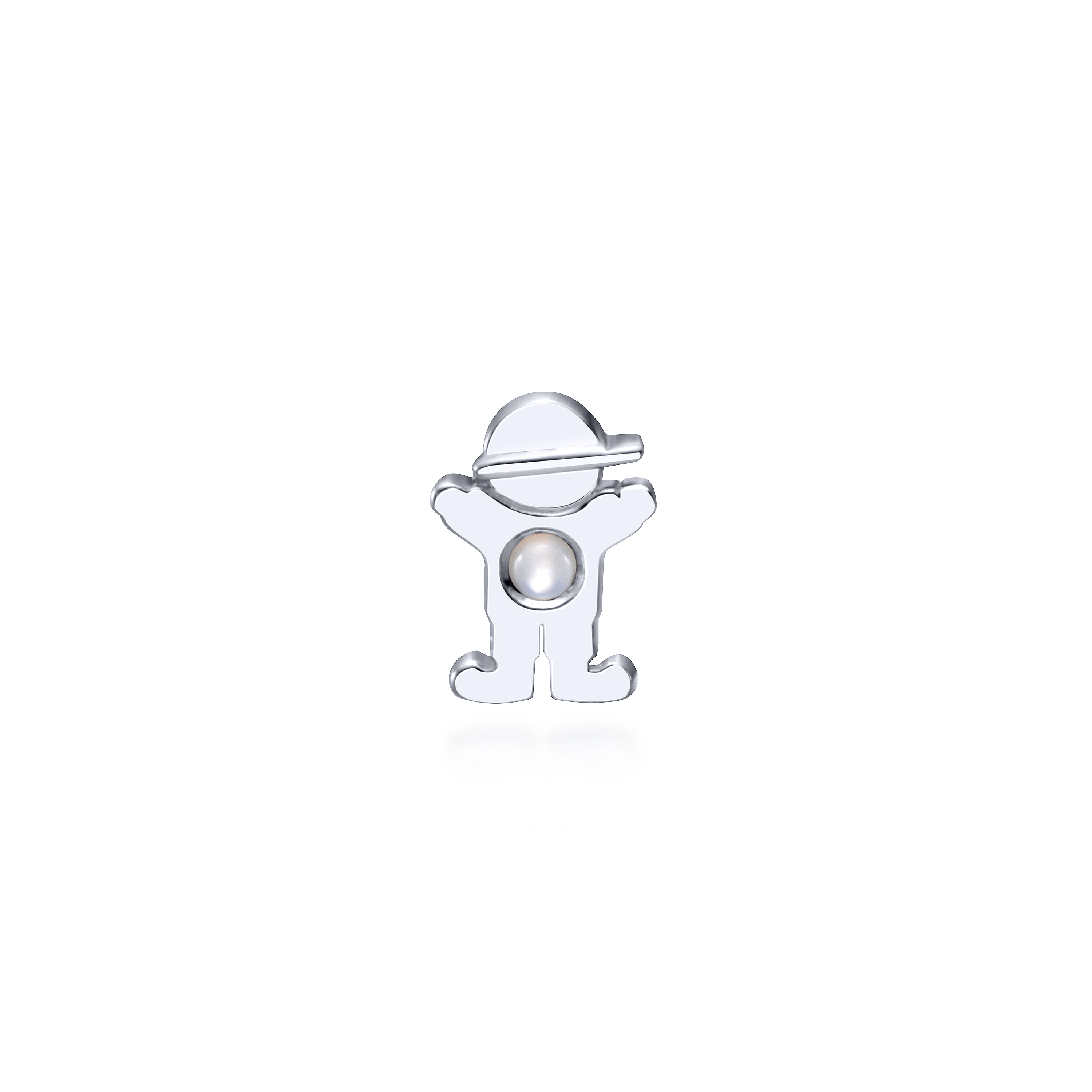 925 Silver White Mother Pearl Locket Charm 925 Silver White Mother Pearl Locket Charm