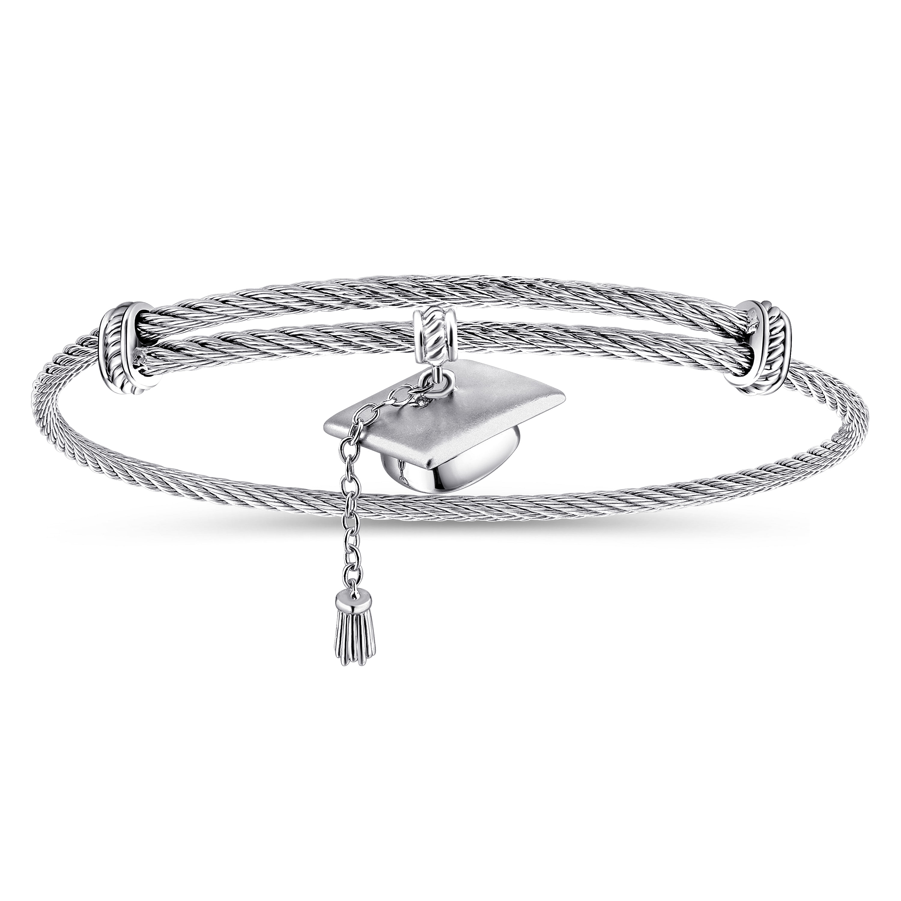 925 Silver and Stainless Steel Graduation Cap 925 Silver and Stainless Steel Graduation Cap