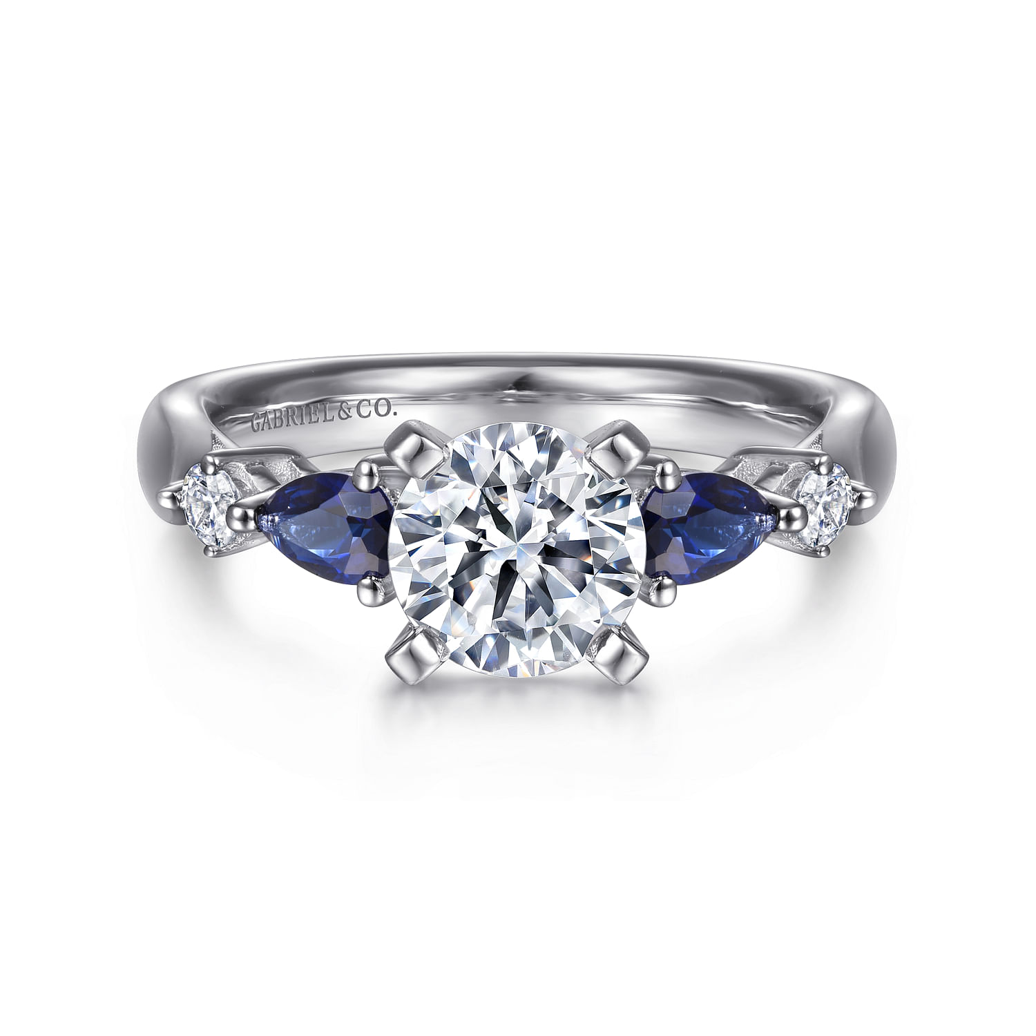 Sapphire Engagement Rings - Blue Sapphire Diamond Rings- Gabriel 