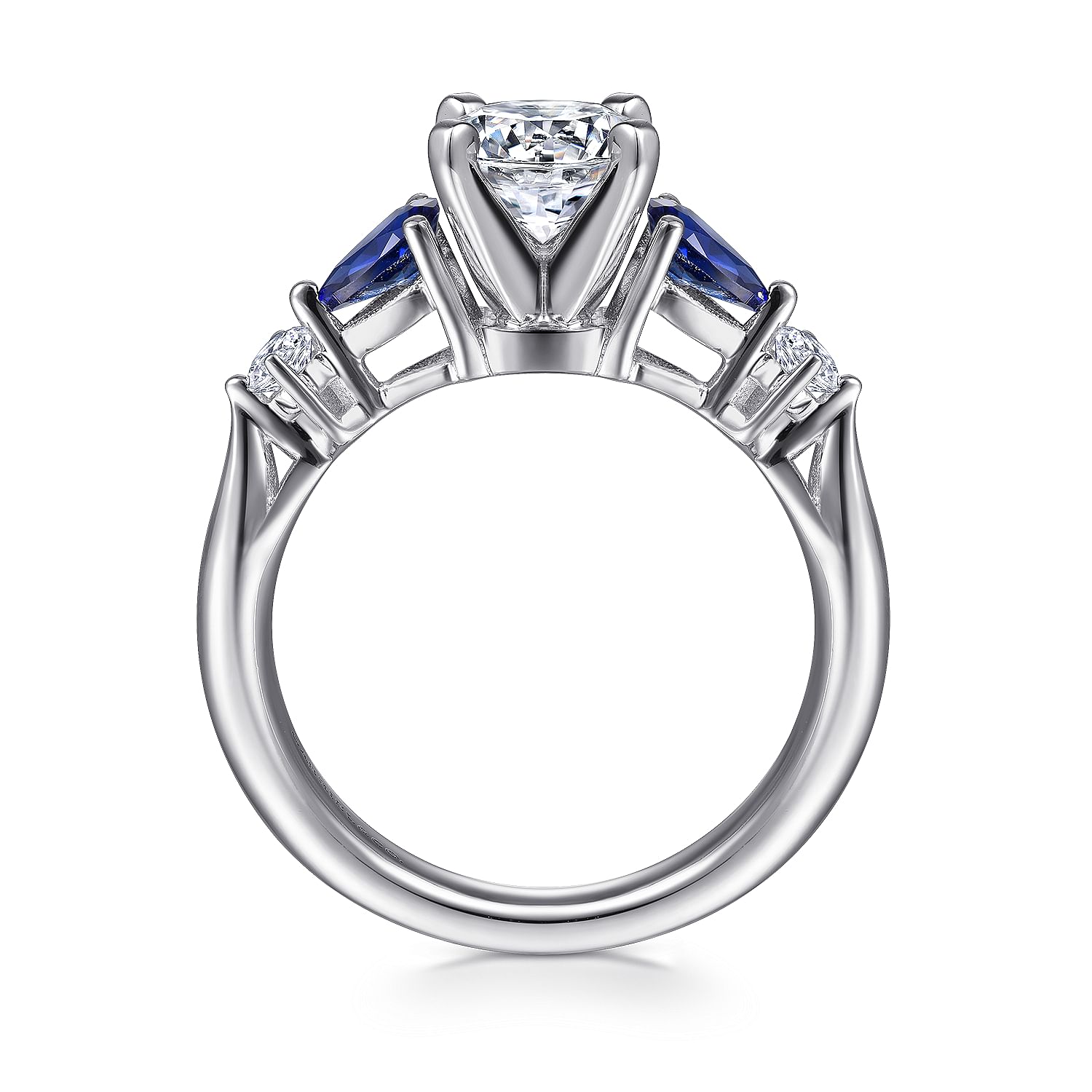 Sapphire Engagement Rings - Blue Sapphire Diamond Rings- Gabriel 